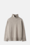 Greige Boyfriend Turtleneck