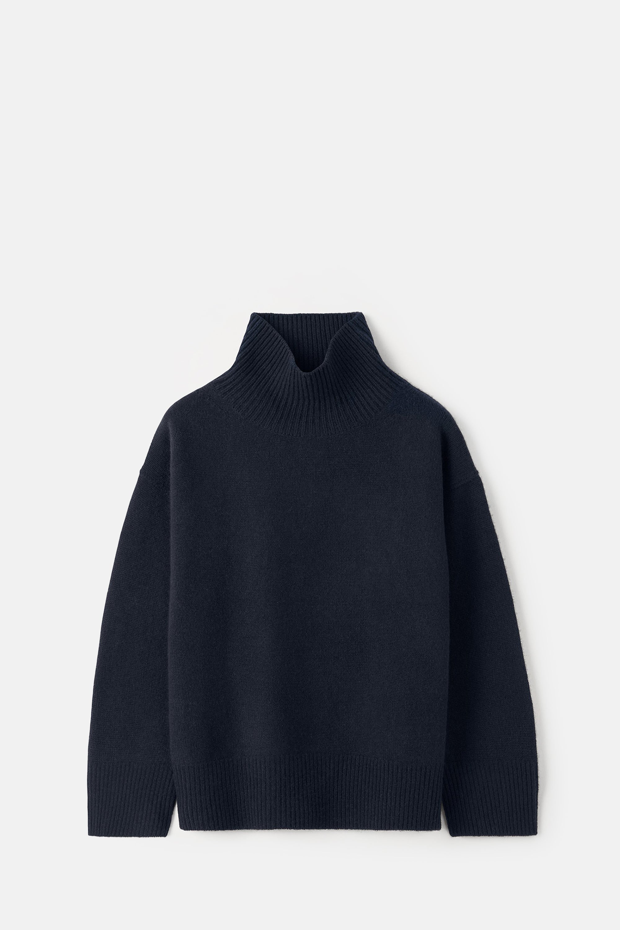 Navy Boyfriend Turtleneck