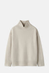 Chalk Boyfriend Turtleneck