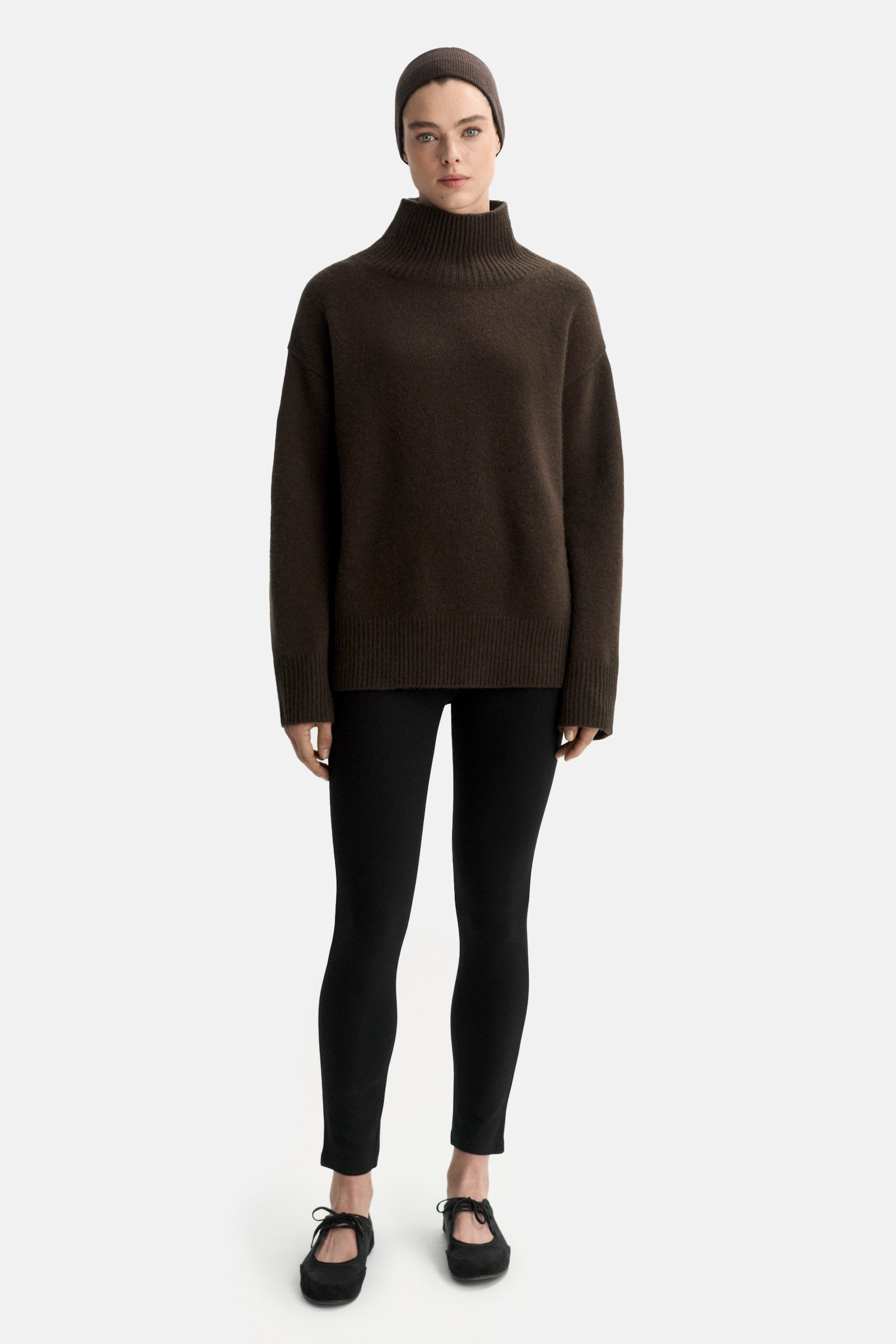Mocha Boyfriend Turtleneck