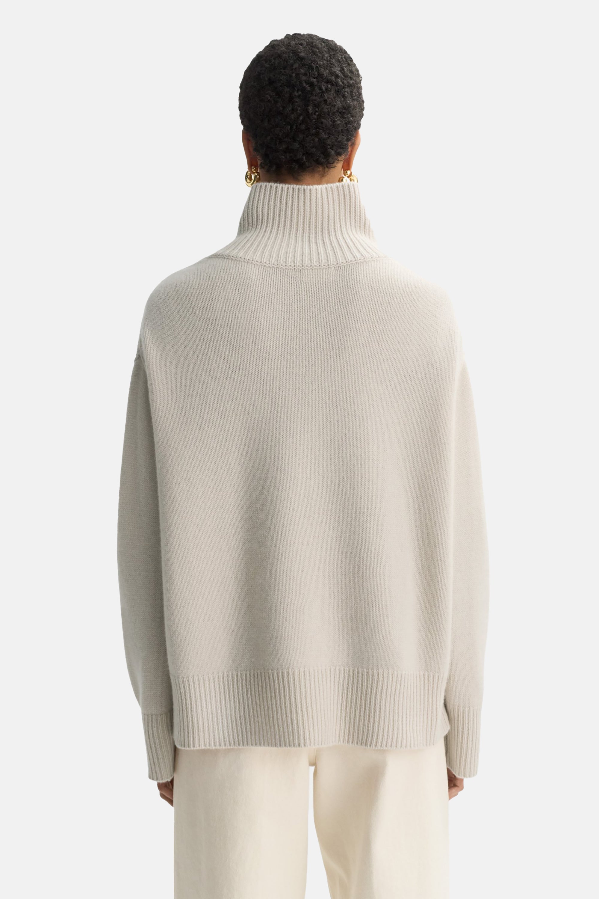 Chalk Boyfriend Turtleneck