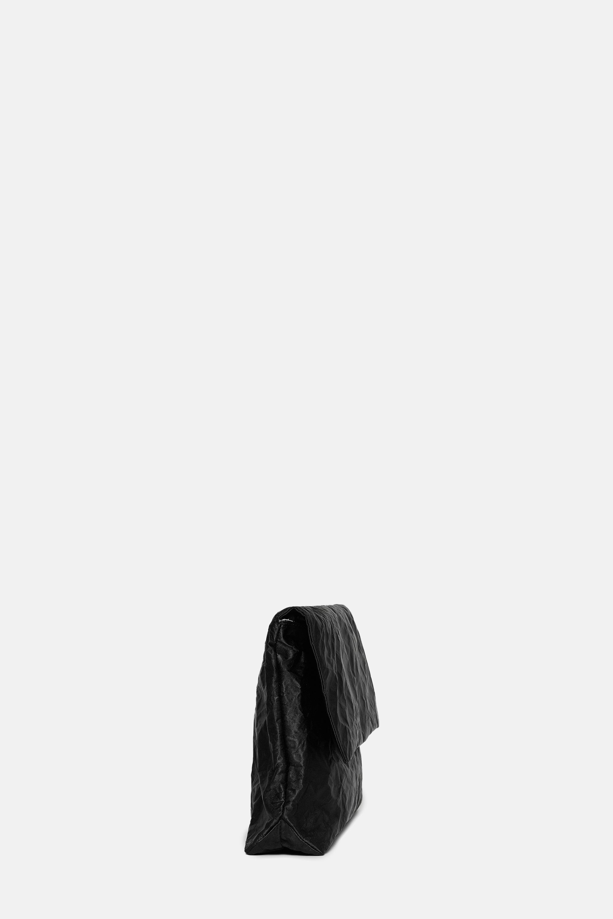 Black Satin Knot Bag