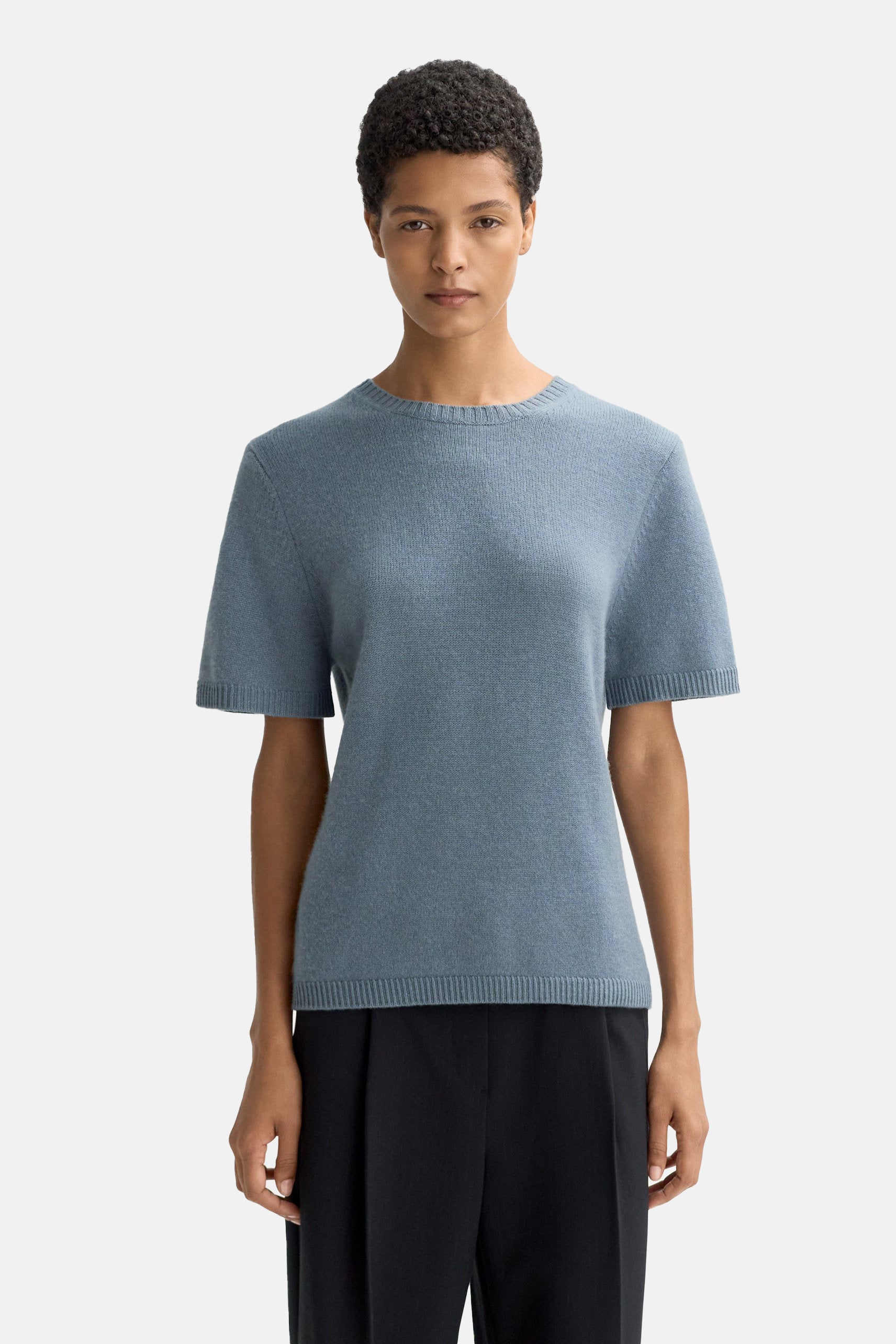 Retro Blue Oversized T Shirt