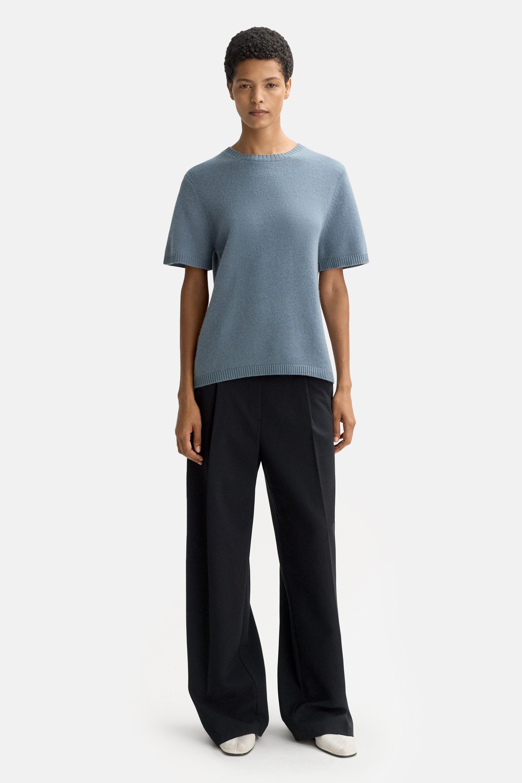 Retro Blue Oversized T Shirt