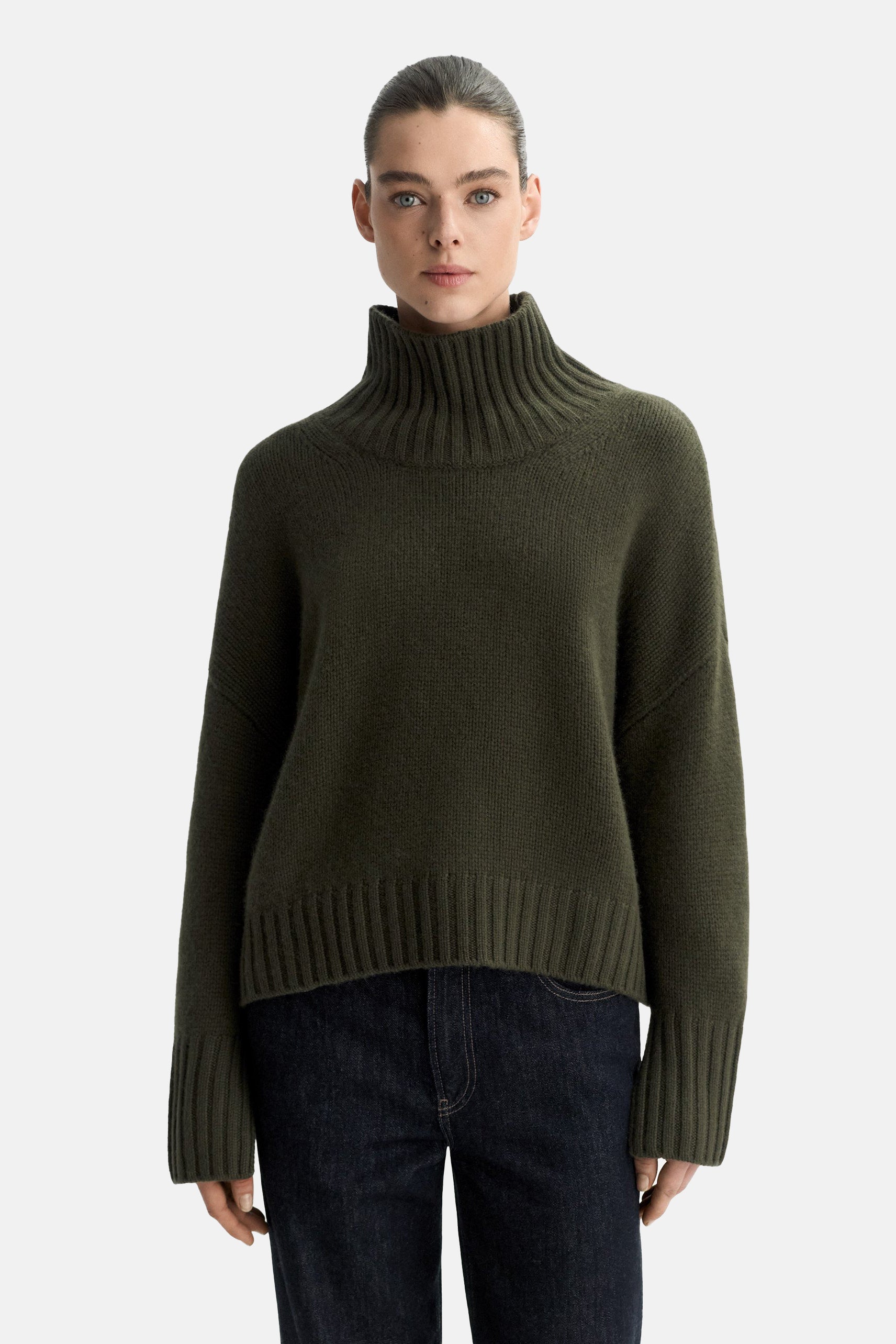 Olive Girlfriend Turtleneck
