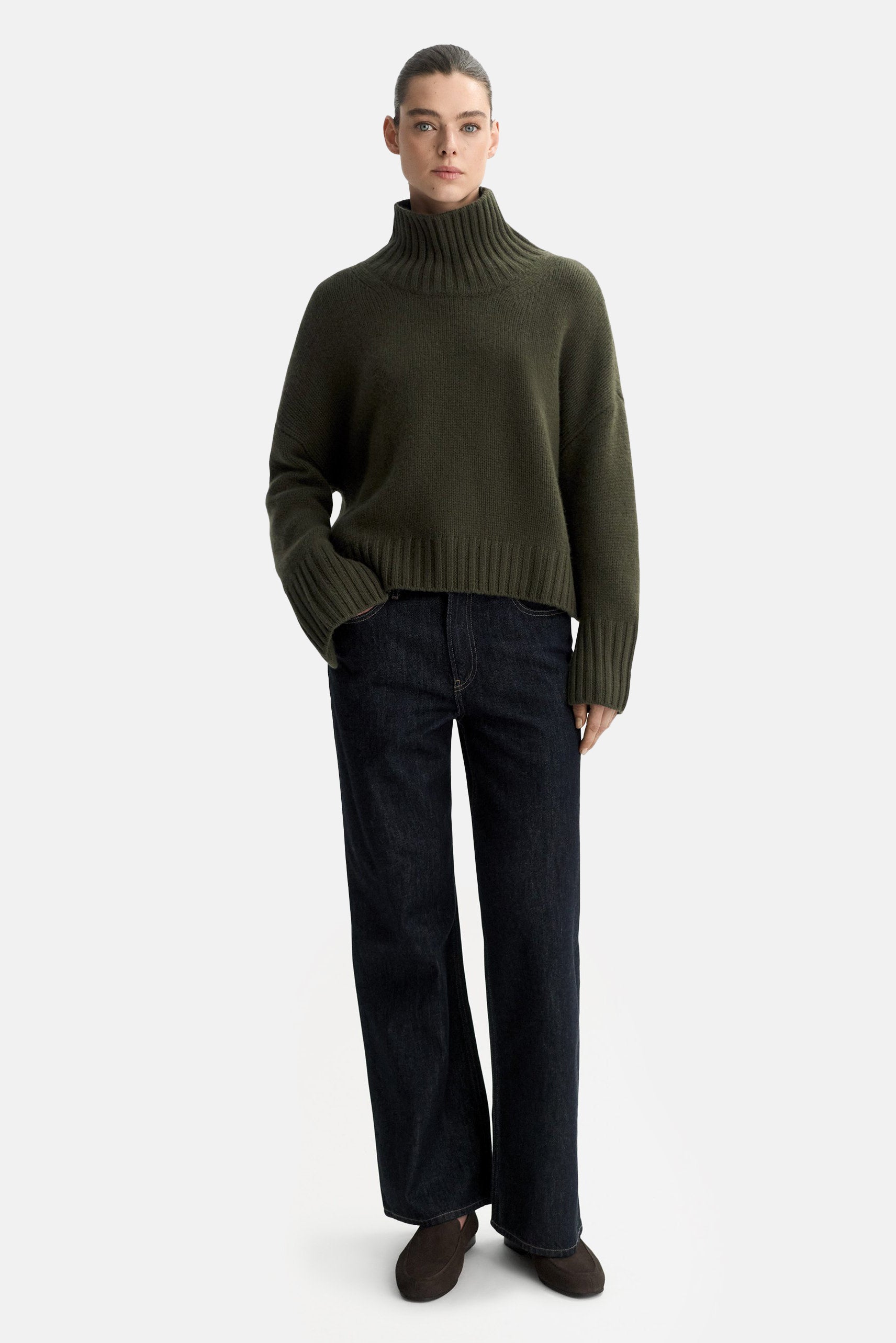 Olive Girlfriend Turtleneck