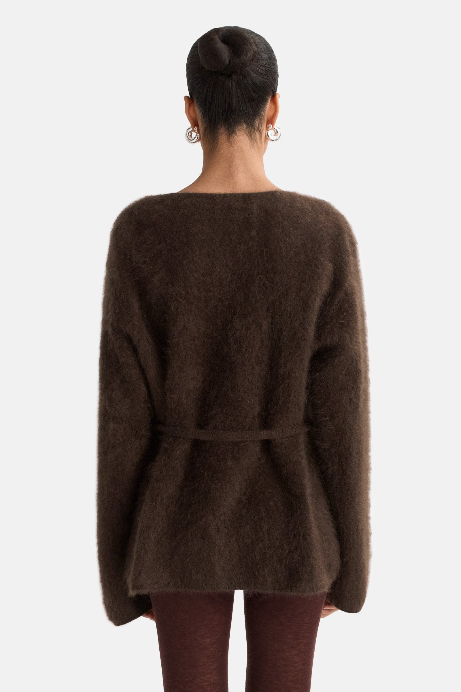 Mocha Brushed Cardigan