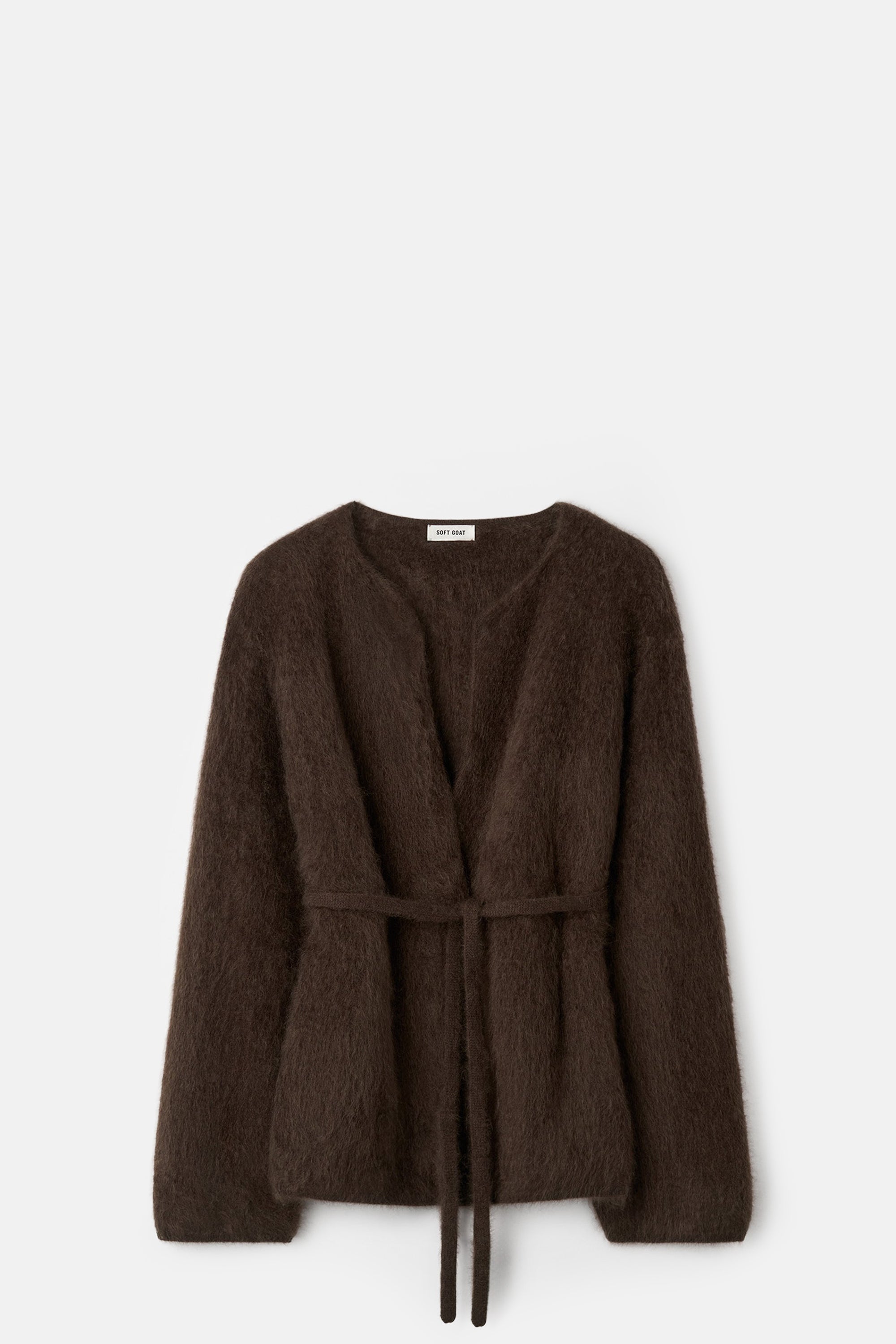 Mocha Brushed Cardigan