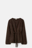 Mocha Brushed Cardigan