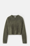 Olive Brushed Crewneck