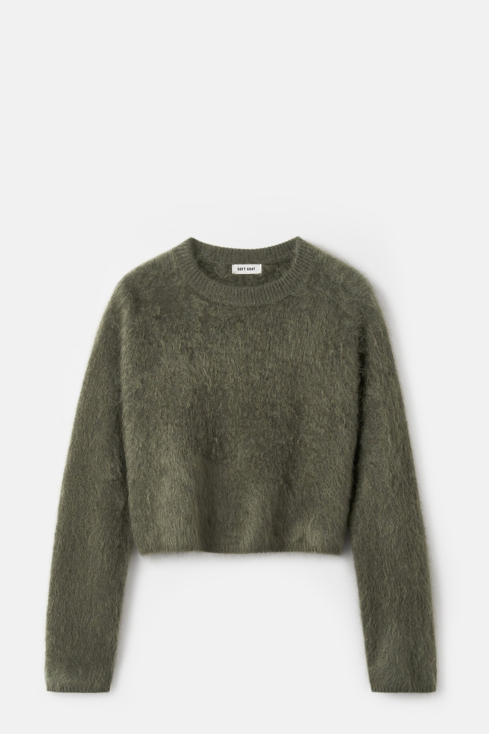 Olive Brushed Crewneck