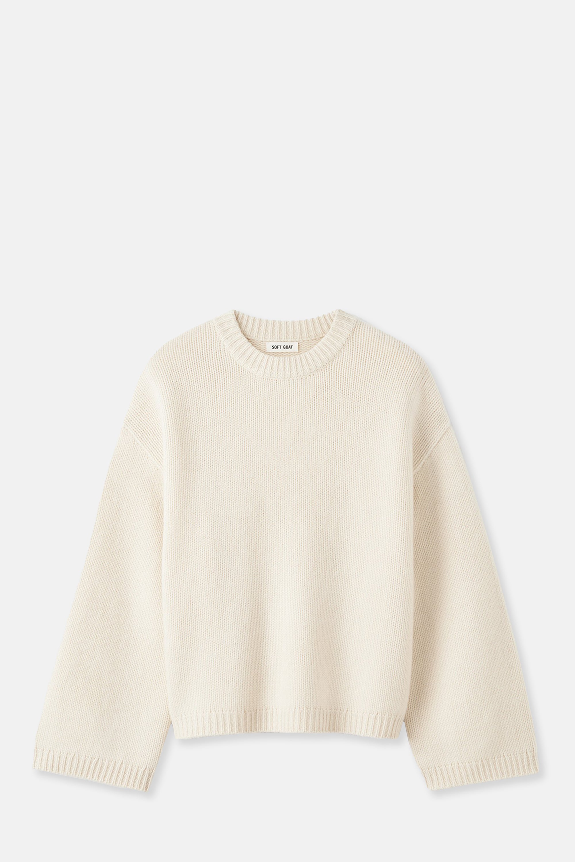 Feather White Chunky Crewneck