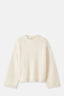 Feather White Chunky Crewneck