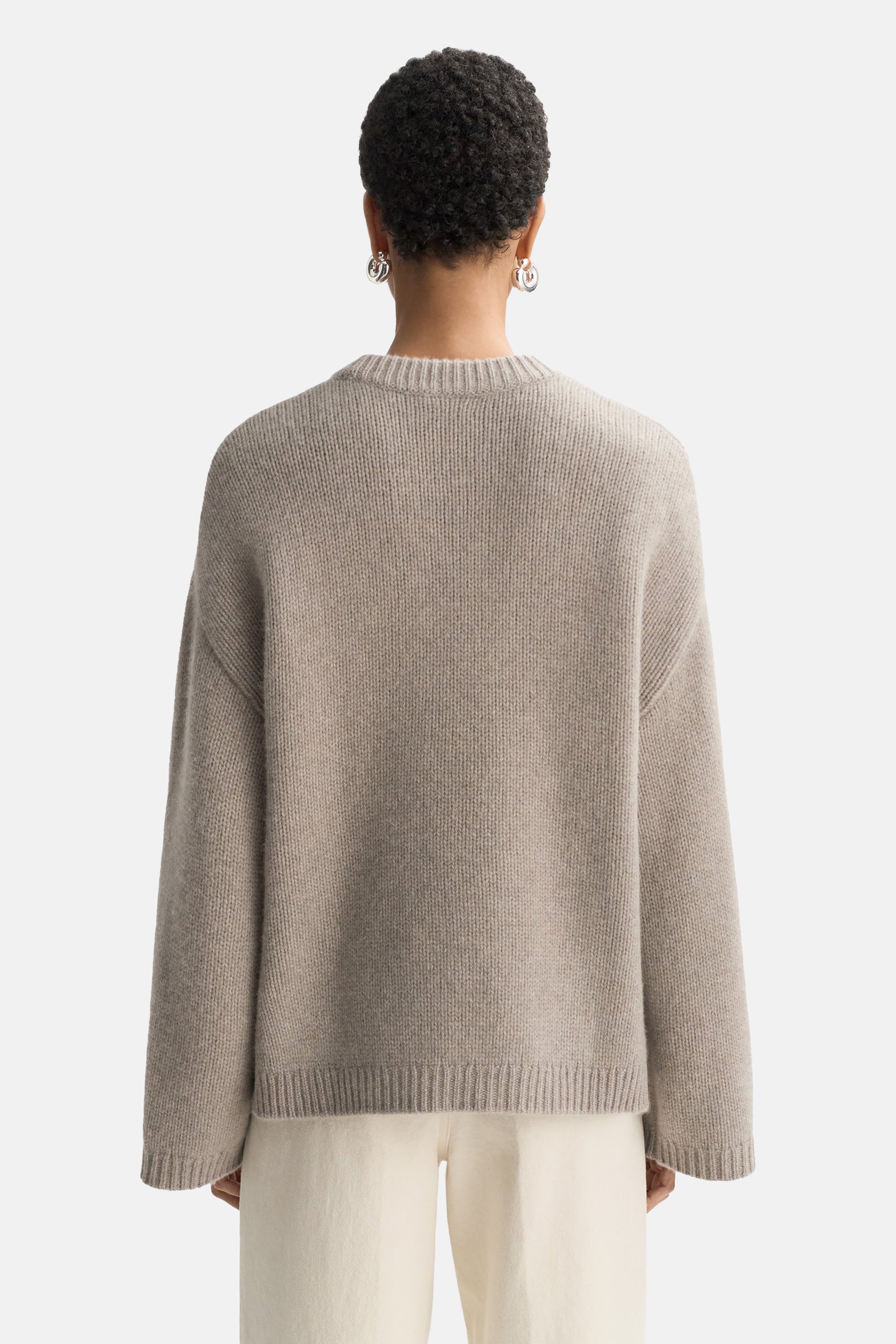 Greige Chunky Crewneck
