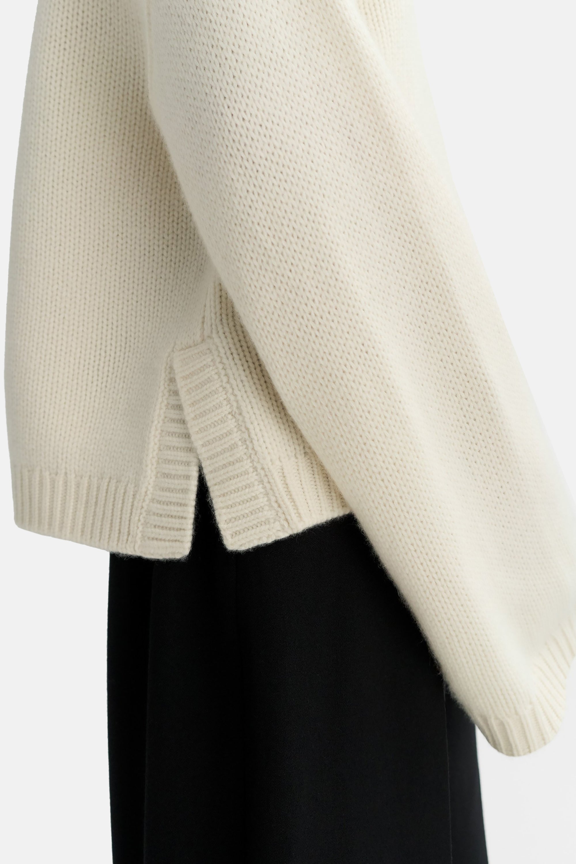 Feather White Chunky Crewneck