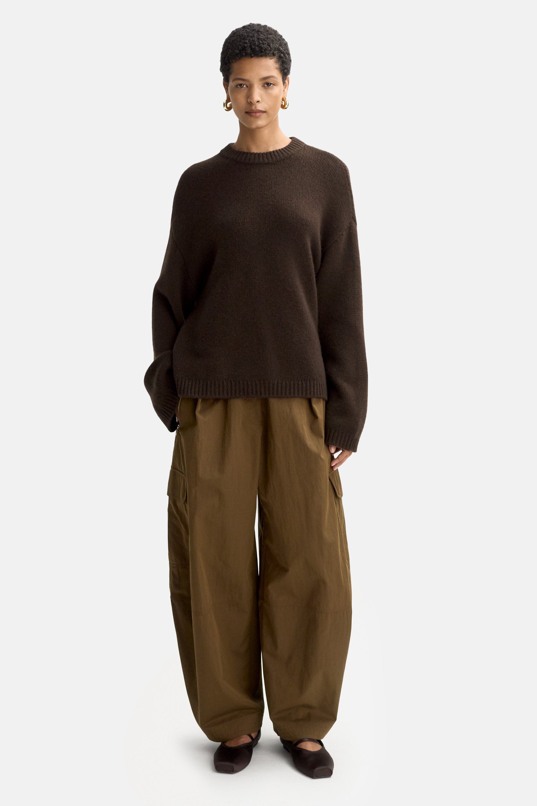 Mocha Chunky Crewneck