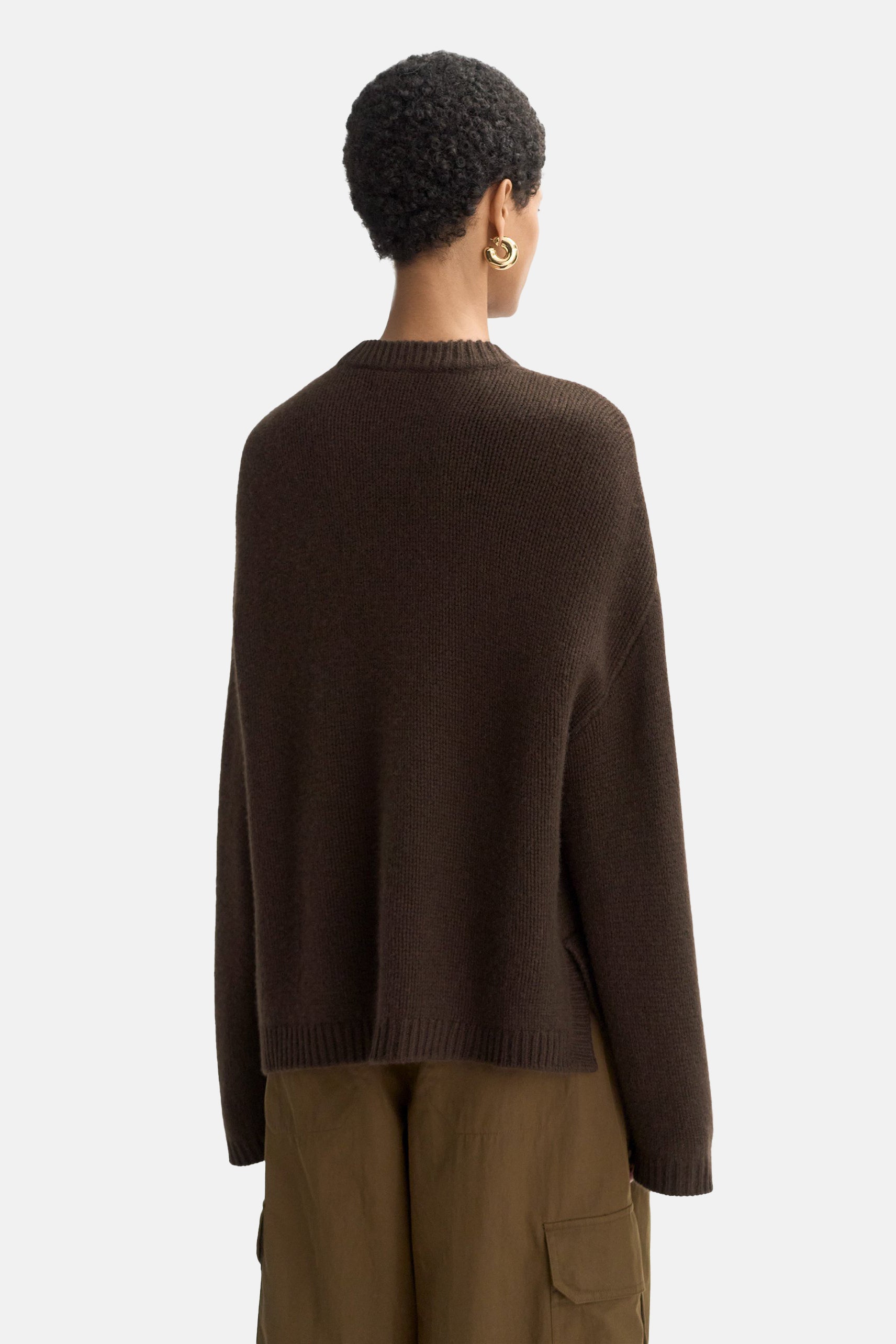Mocha Chunky Crewneck