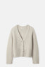 Chalk V Neck Cardigan