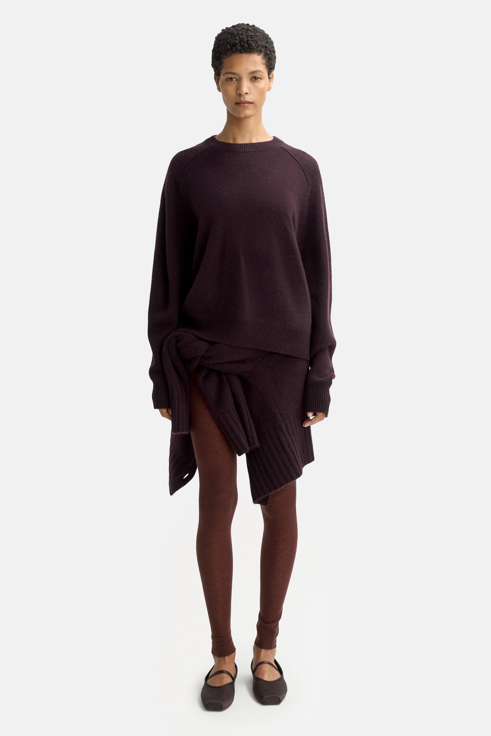 Midnight Plum Boyfriend Crewneck