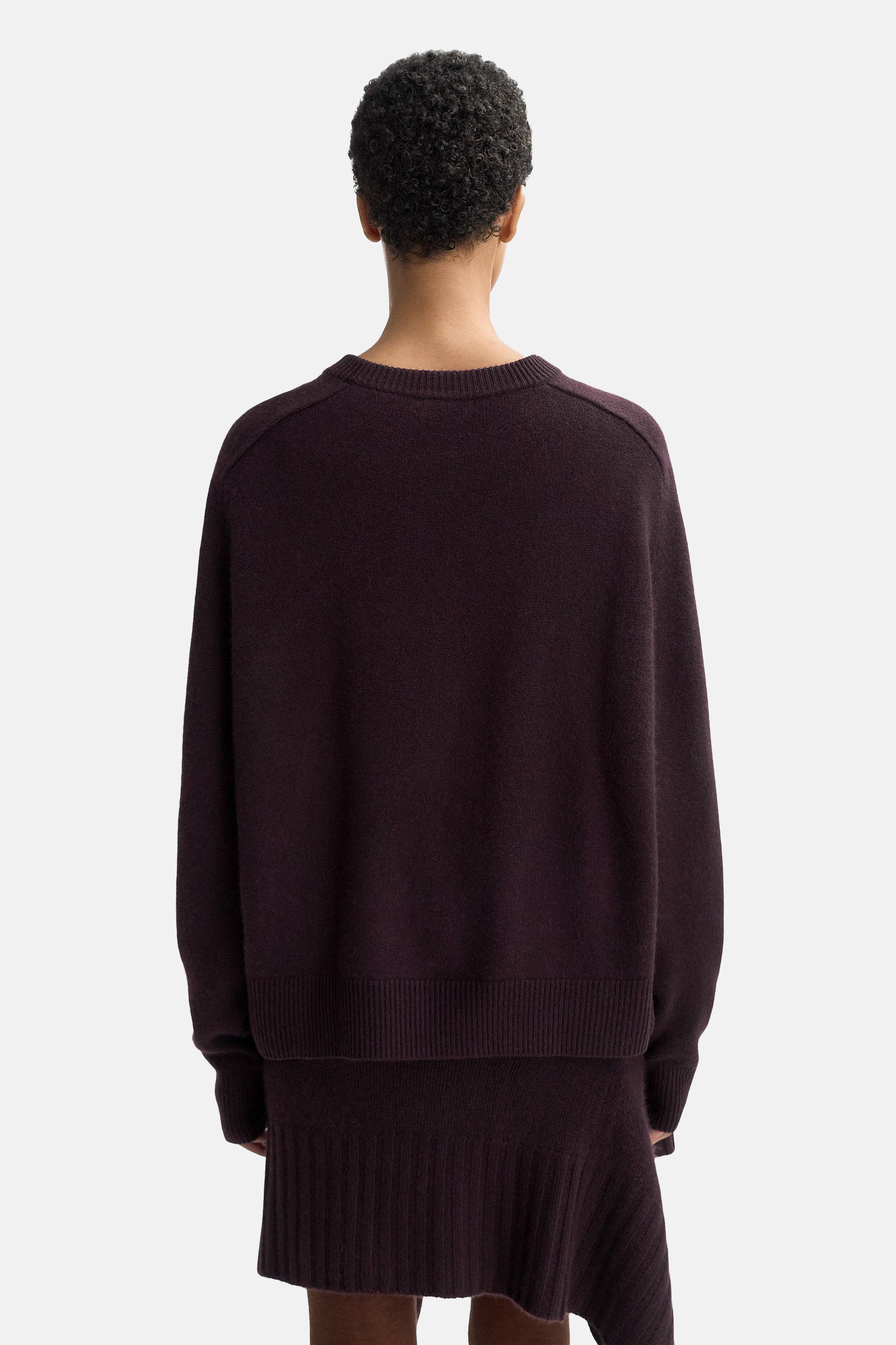 Midnight Plum Boyfriend Crewneck