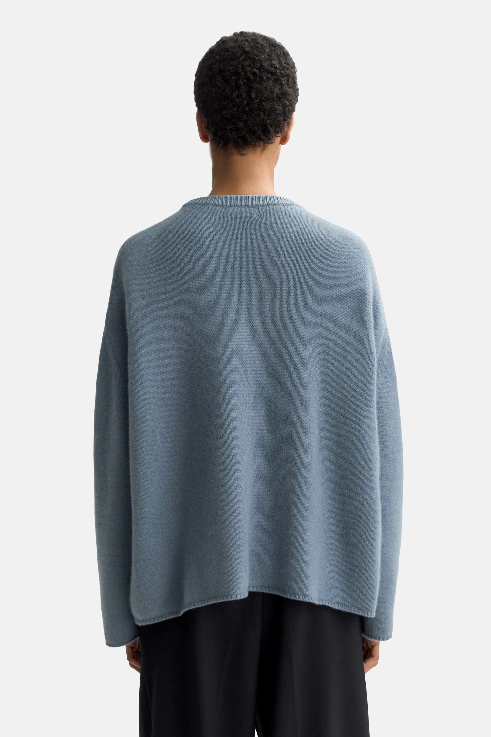 Retro Blue Relaxed Fit Crewneck