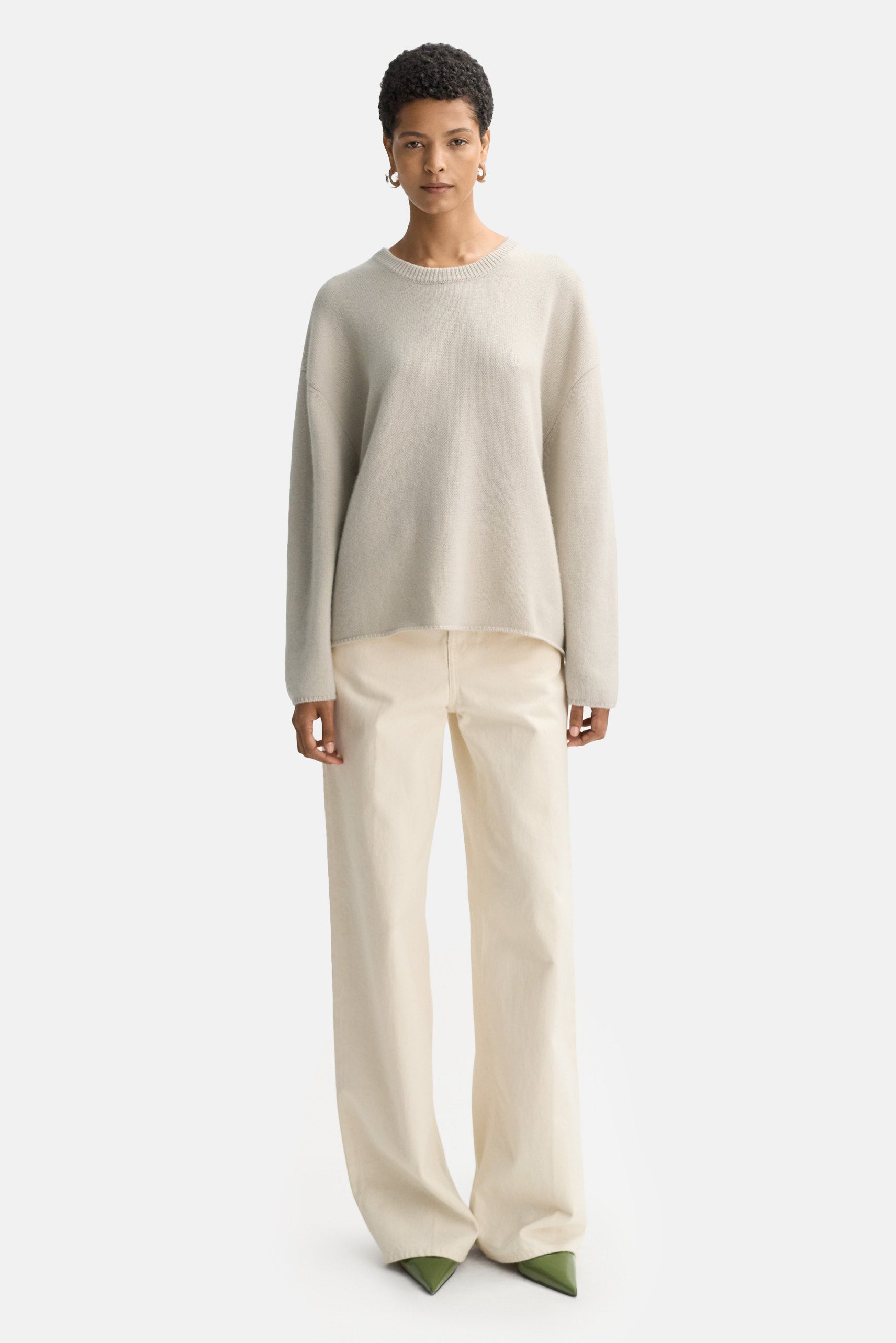 Chalk Relaxed Fit Crewneck