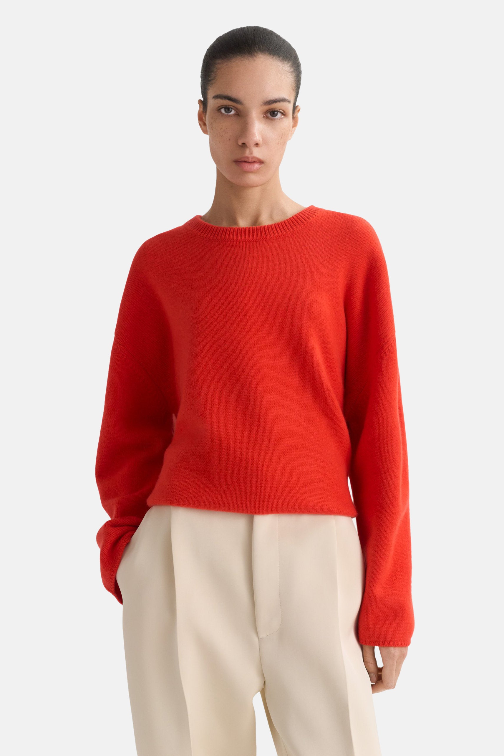 Tangerine Relaxed Fit Crewneck