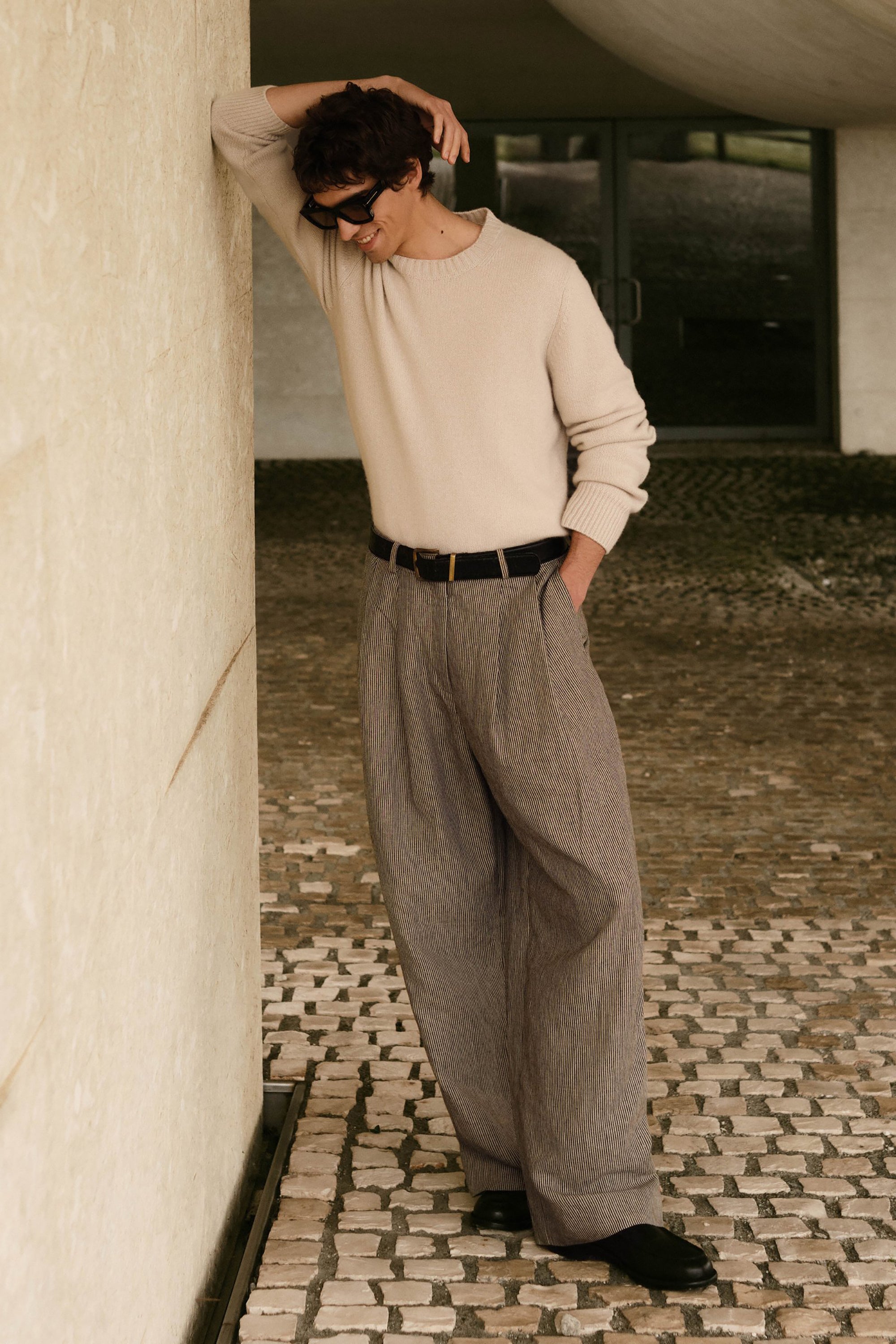 Chalk Men's Chunky Crewneck
