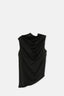 Sleeveless Drapped Satin Top