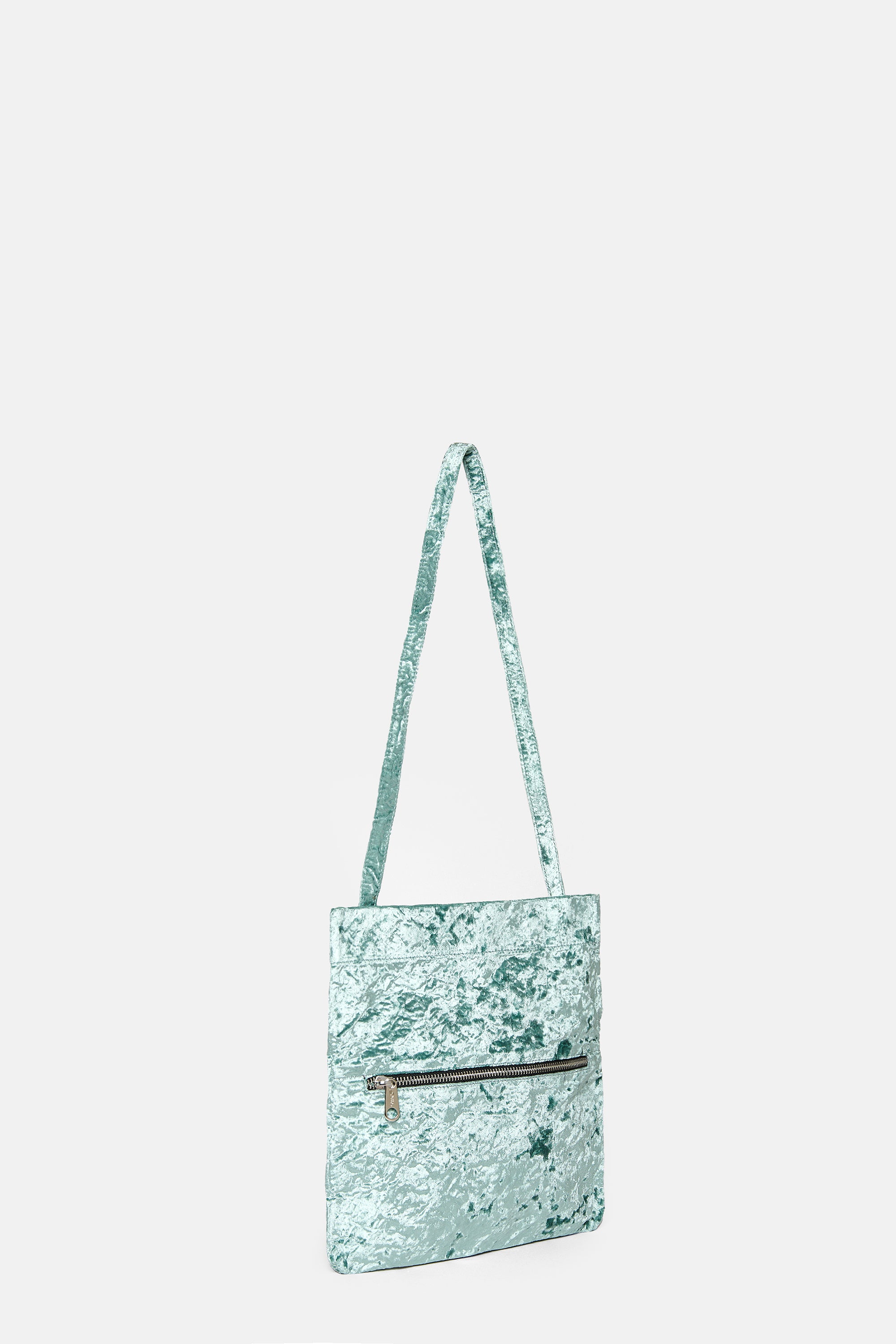 Acqua Velvet Flap Bag