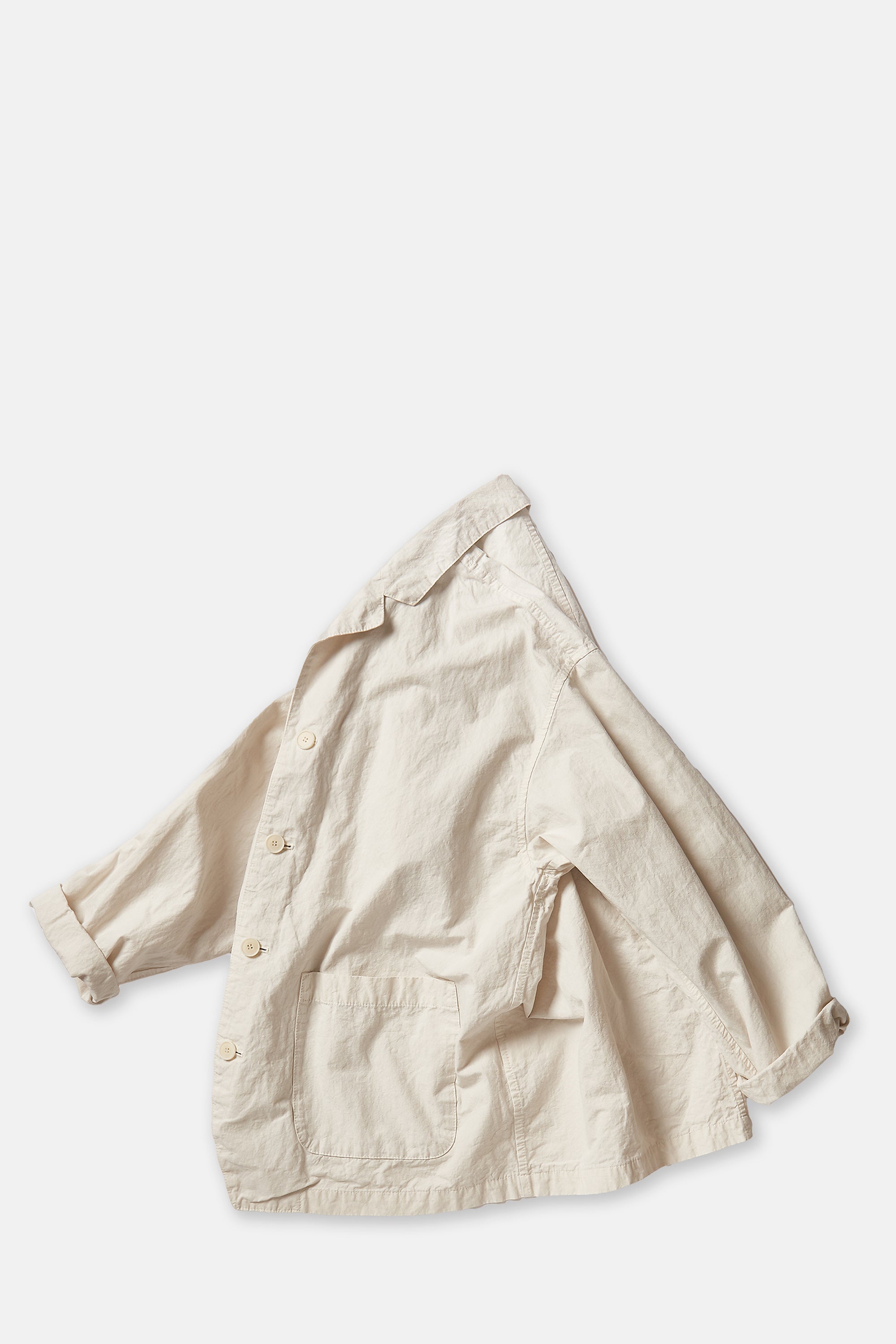 Cotton Hemp Tailored Coverall Jacket