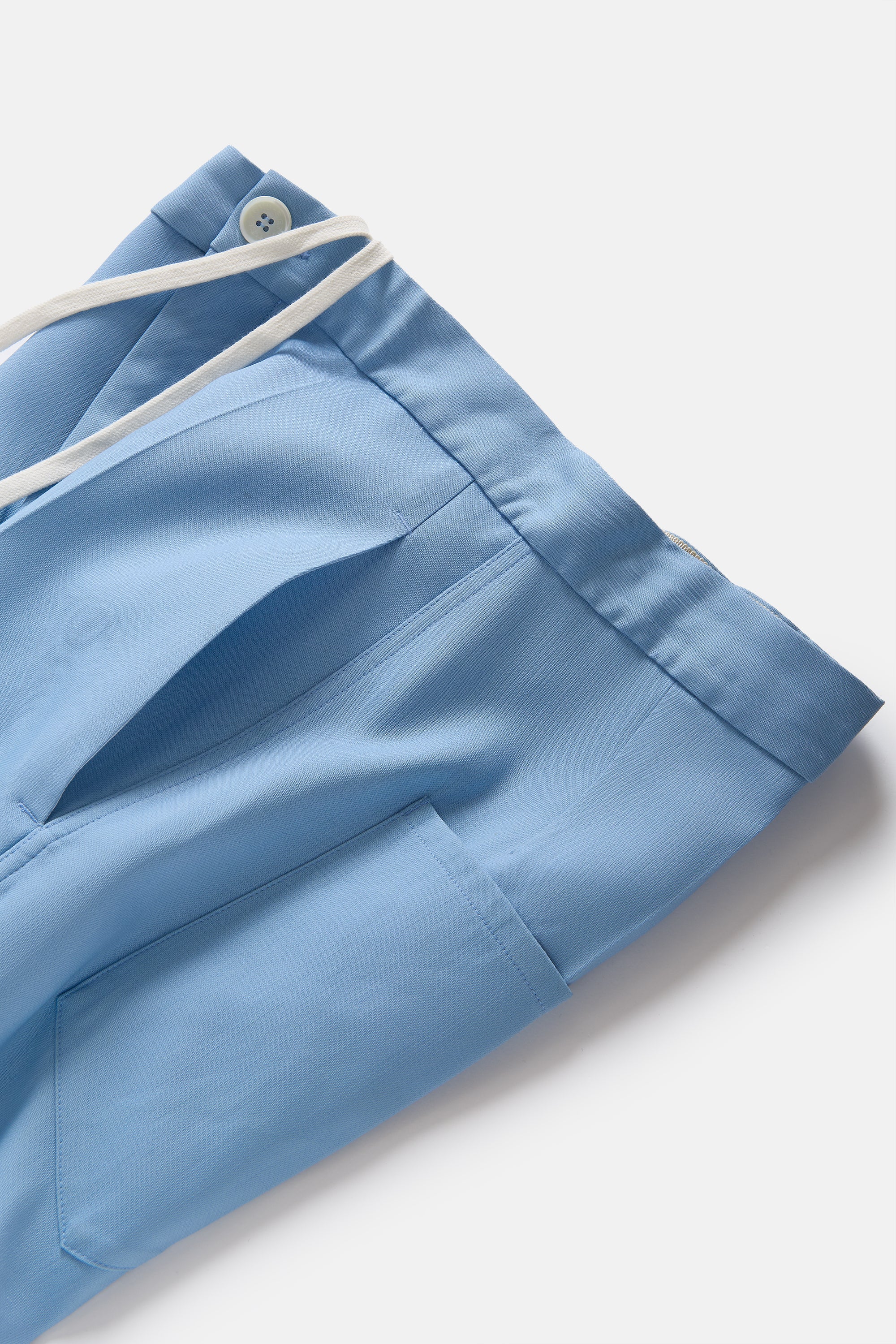 Blue Origami Pants