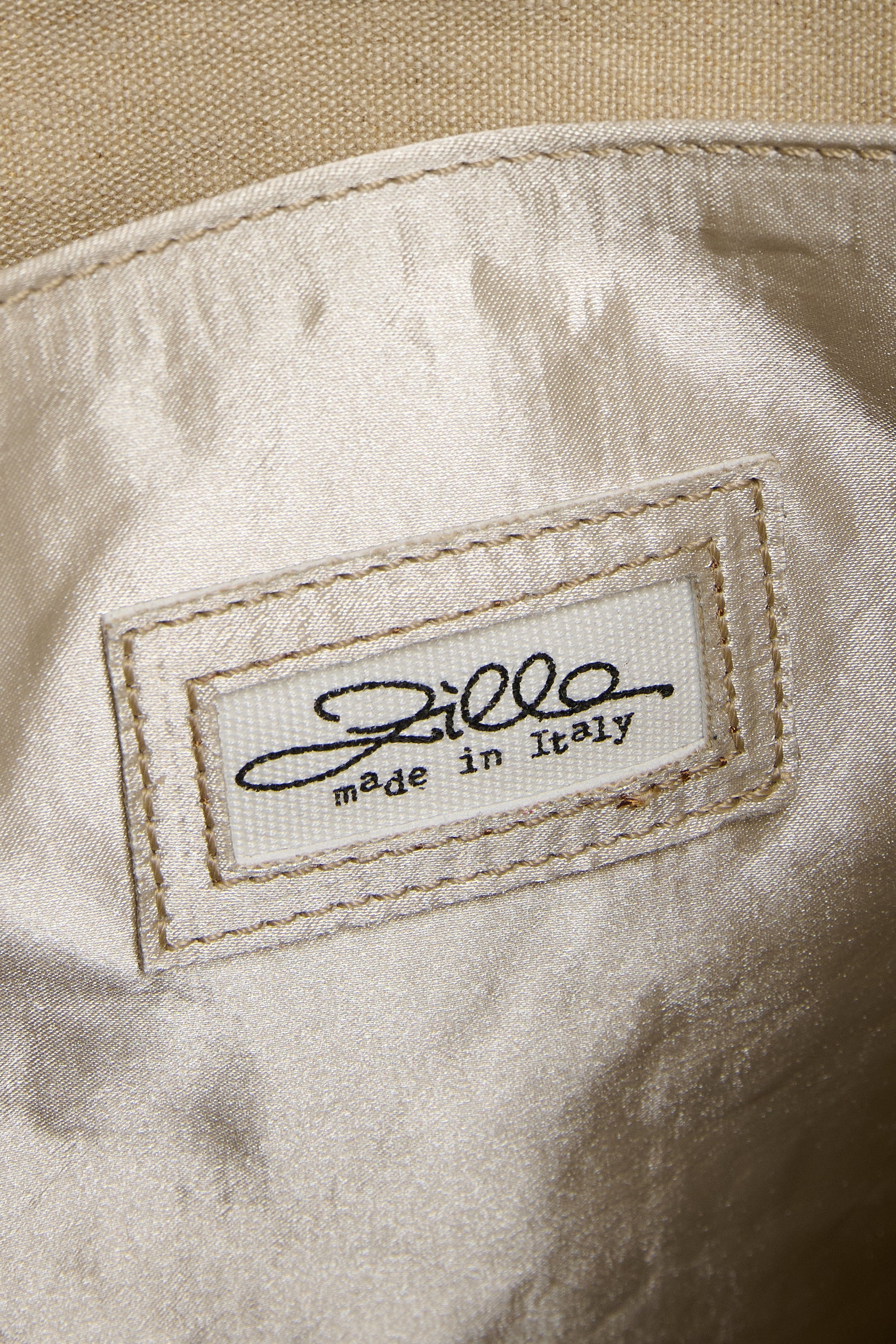 Sand Satin Flat Bag