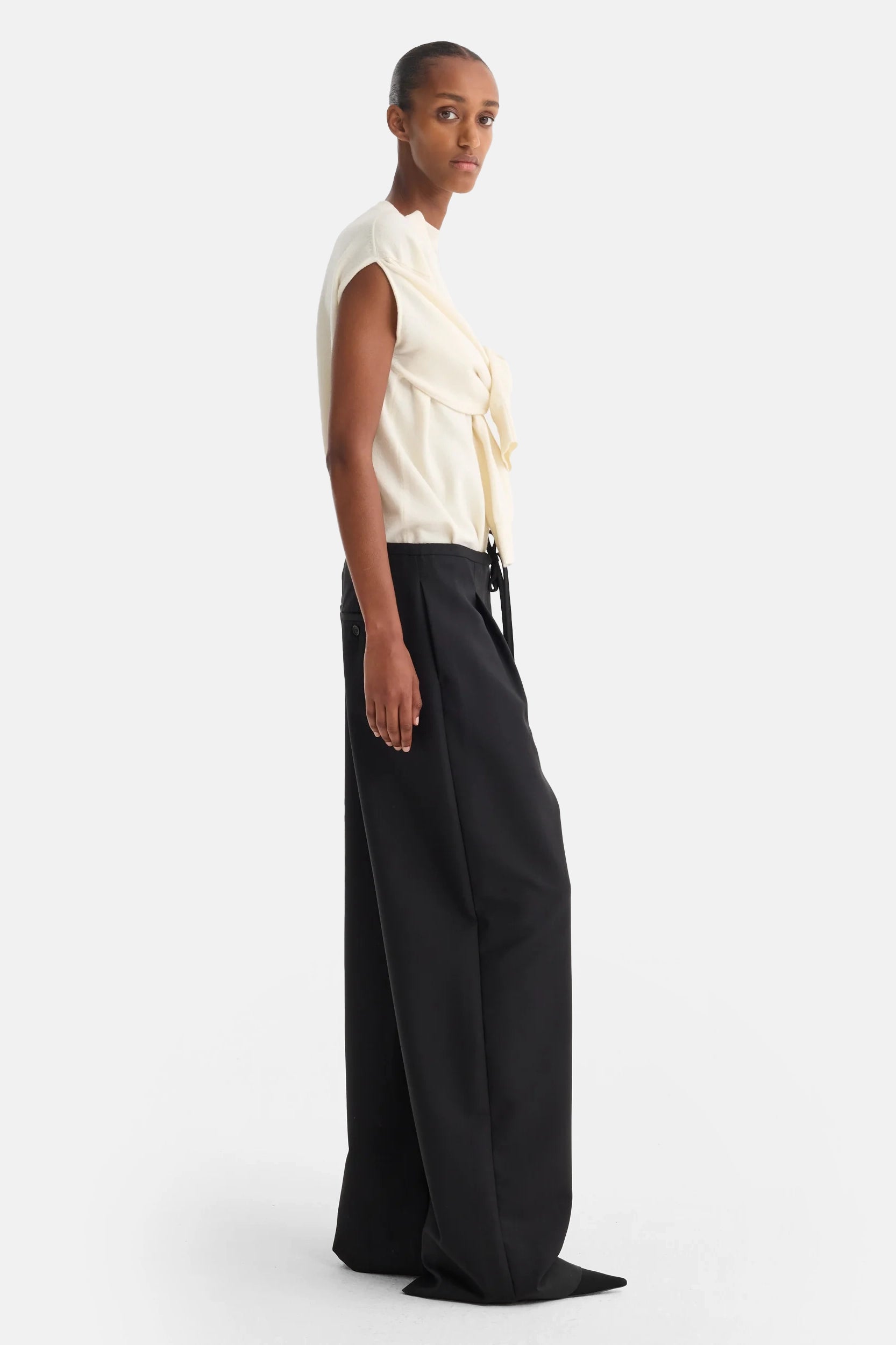 Relax Drawstring Satin Pants