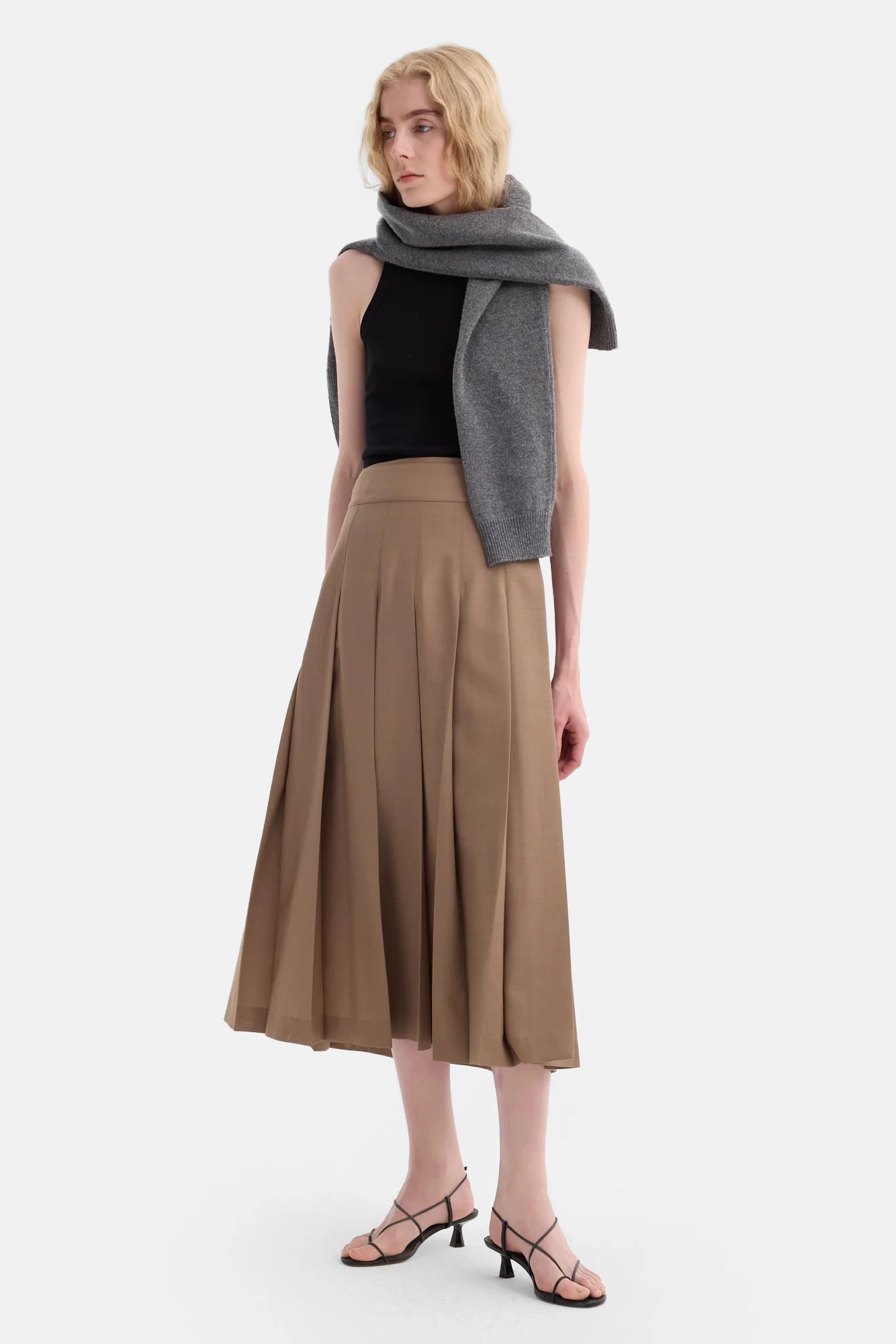 Plisse' Wrap Skirt