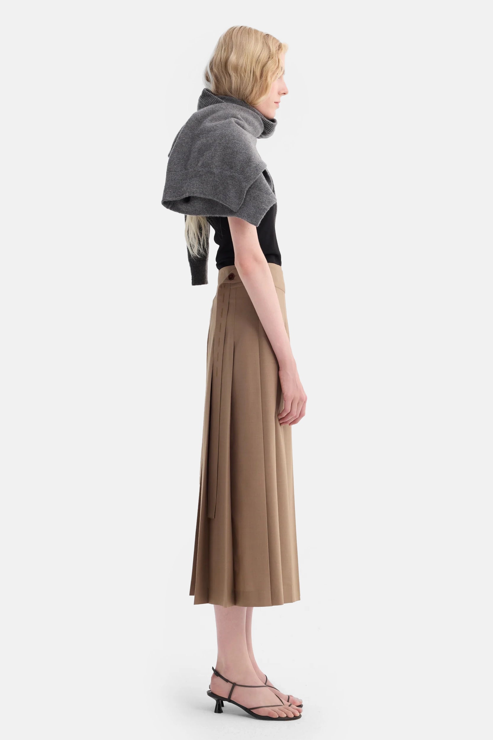 Plisse' Wrap Skirt