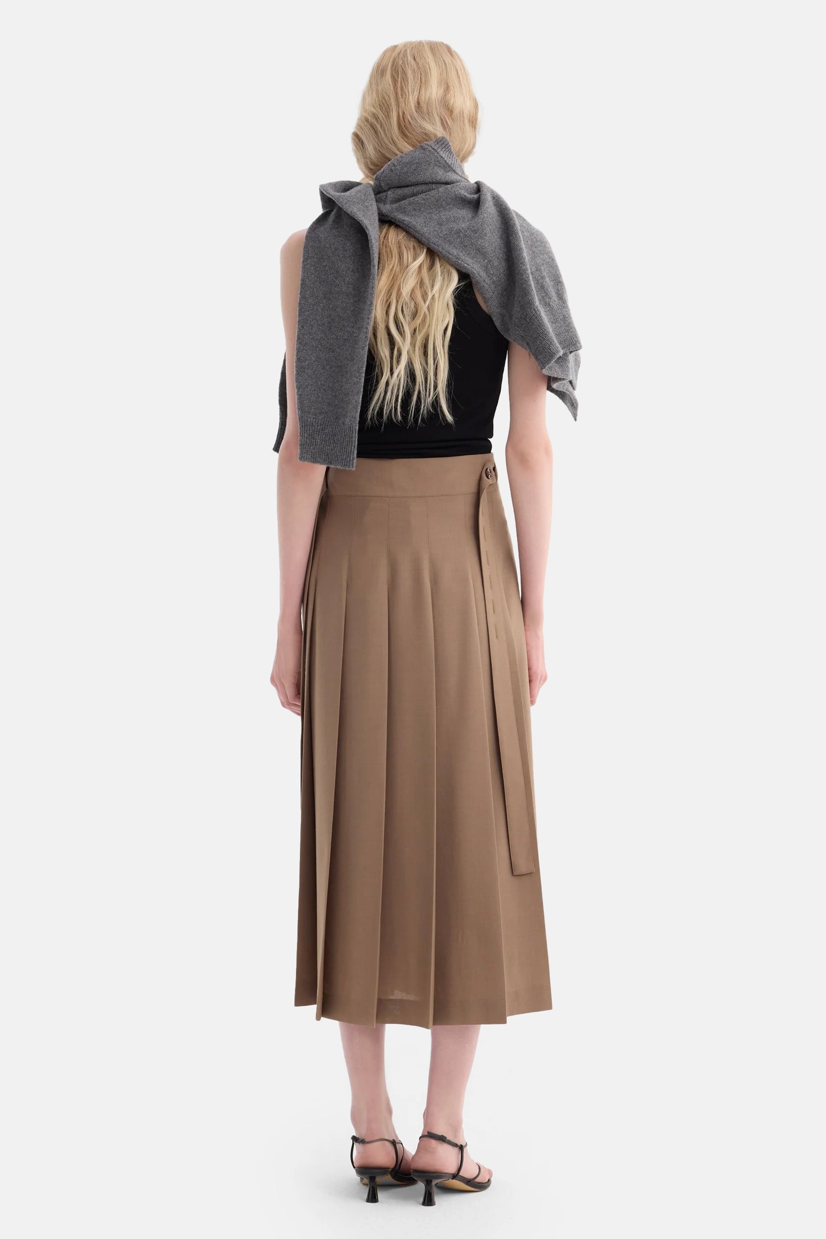 Plisse' Wrap Skirt