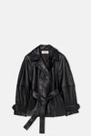 Sculptural Leather Jacket