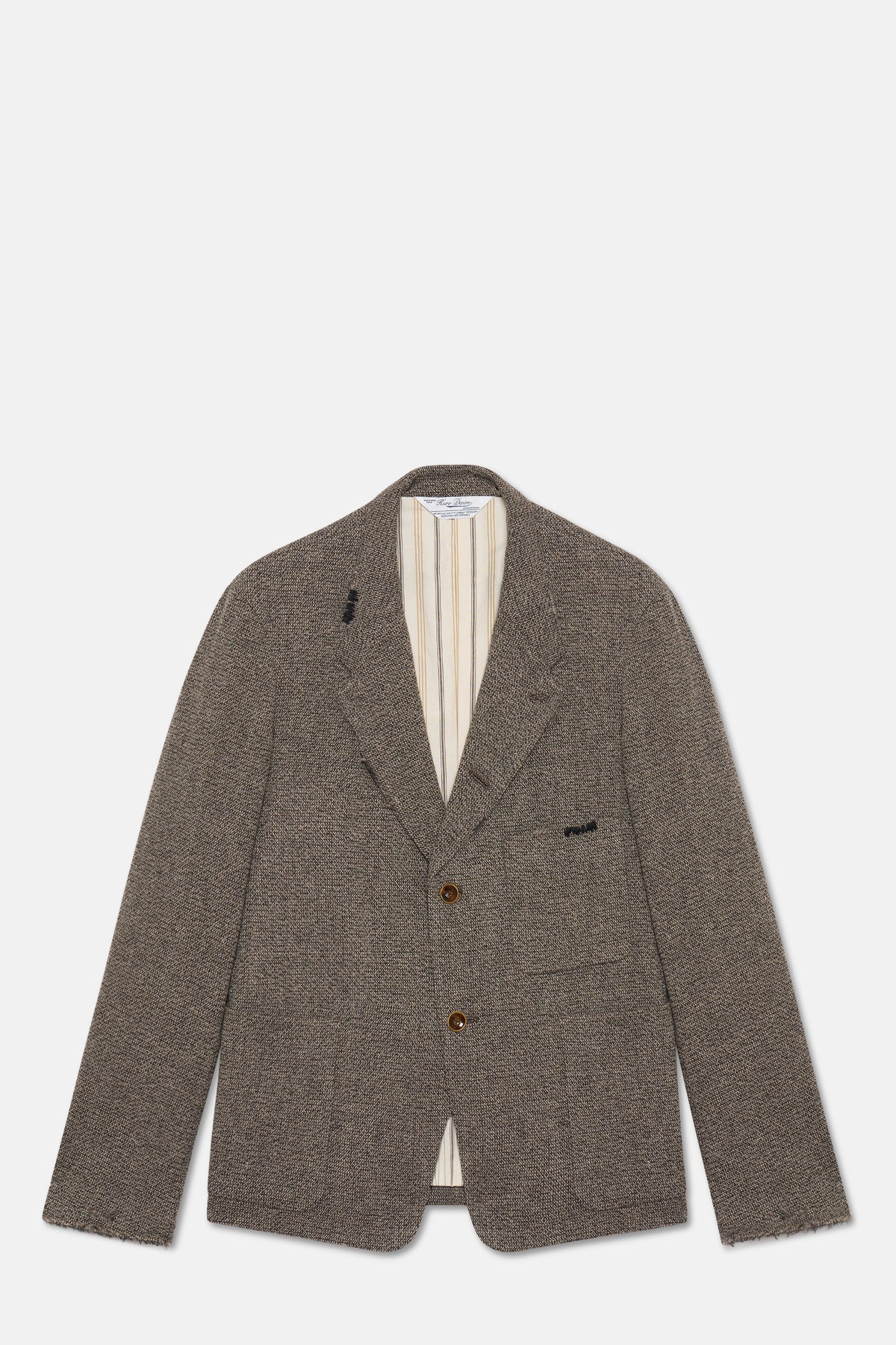 Washed Damage Tweed Tailored Jacket