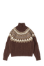 Brown Nordic Mohair Turtle Neck