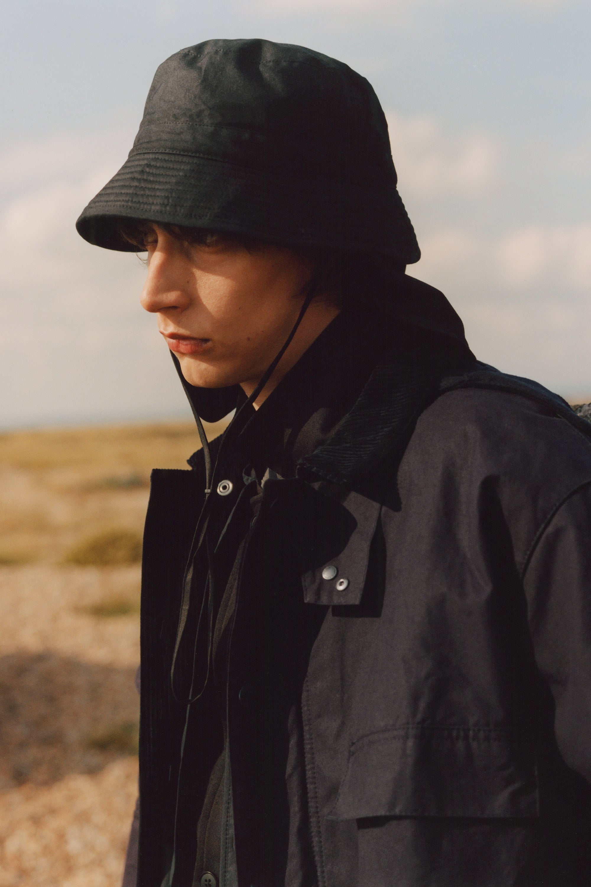 Dark Indigo Casual Field Coat