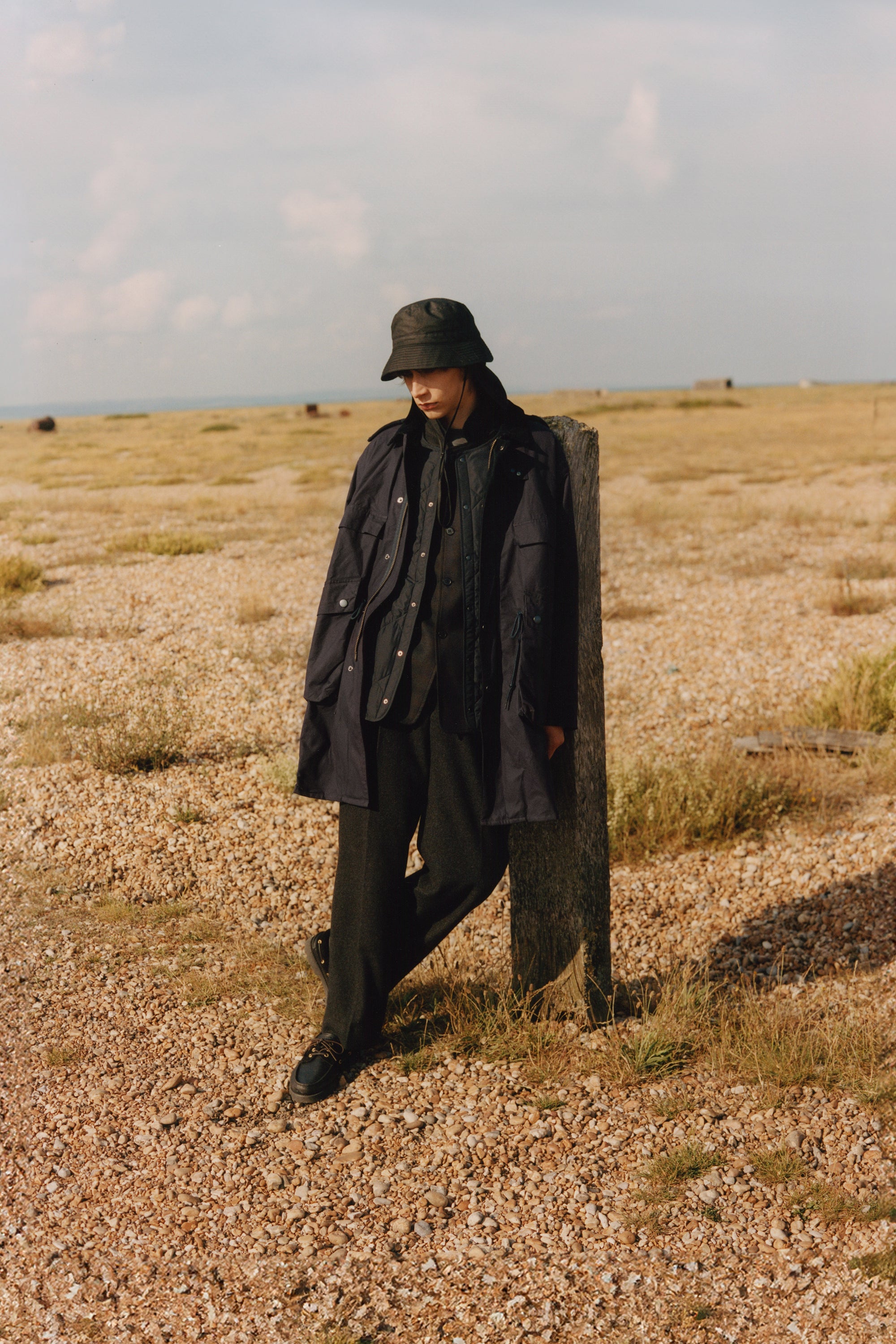 Dark Indigo Casual Field Coat