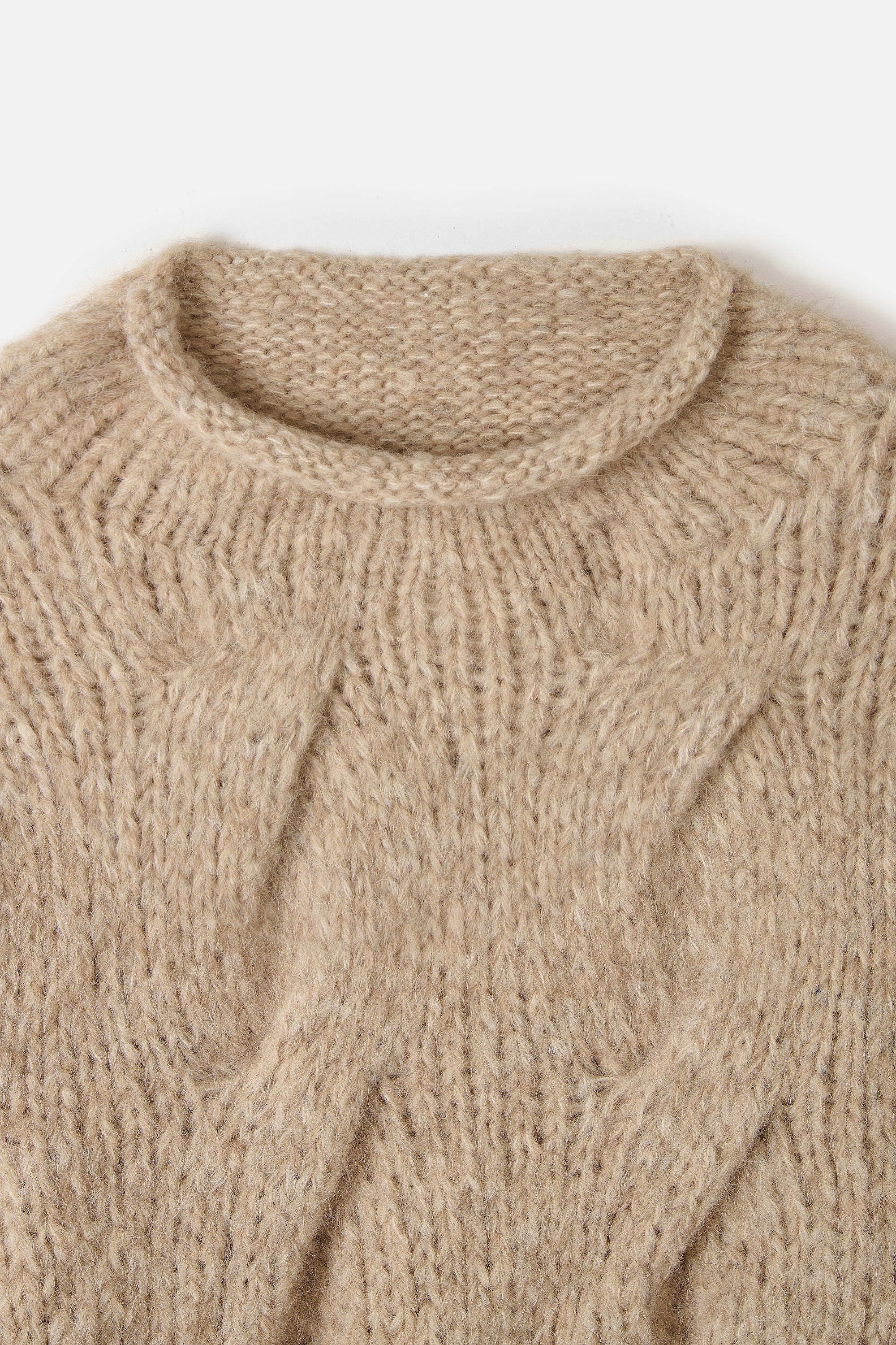 Husk Handknit Cable Rollneck