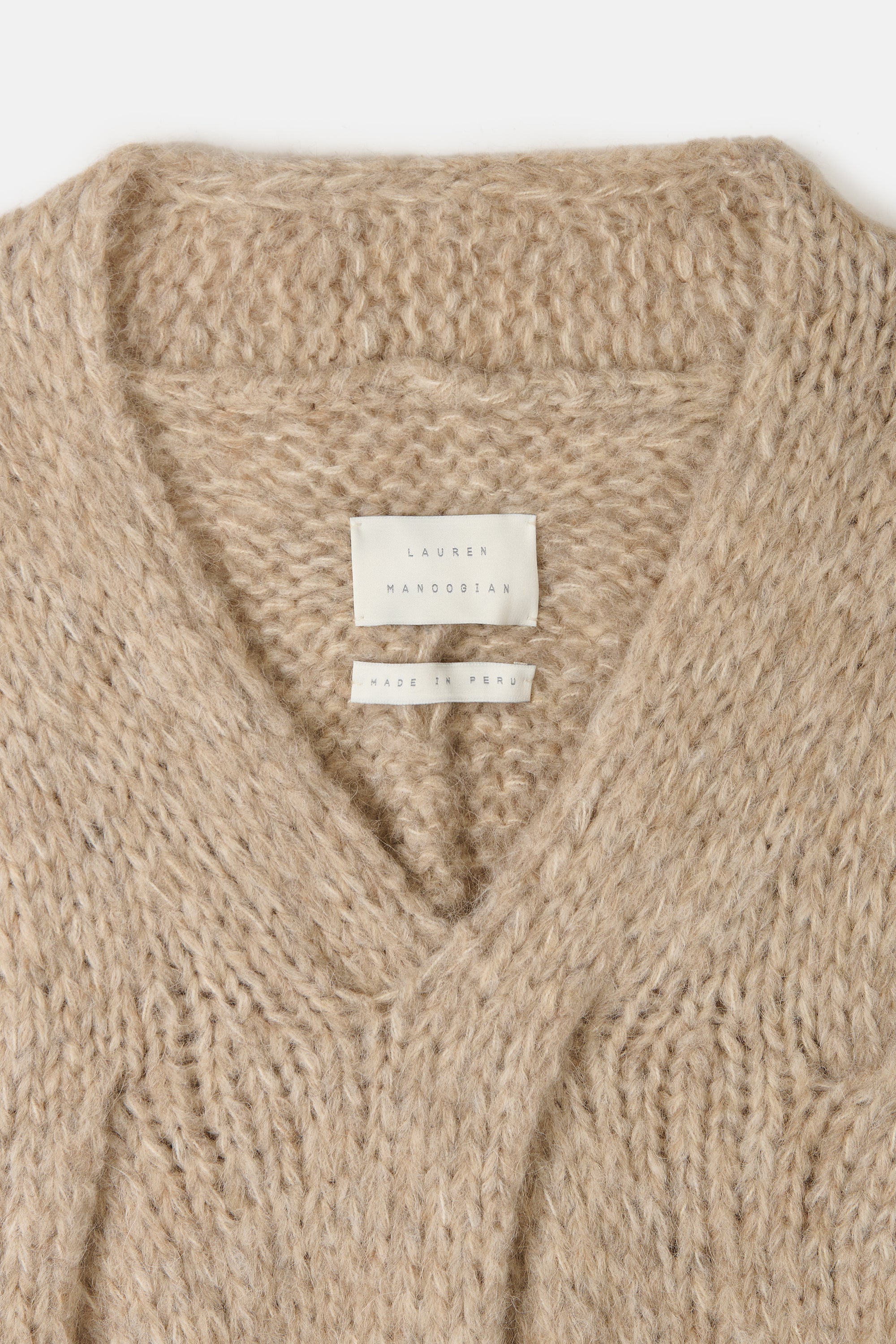Husk Handknit Cable Vest