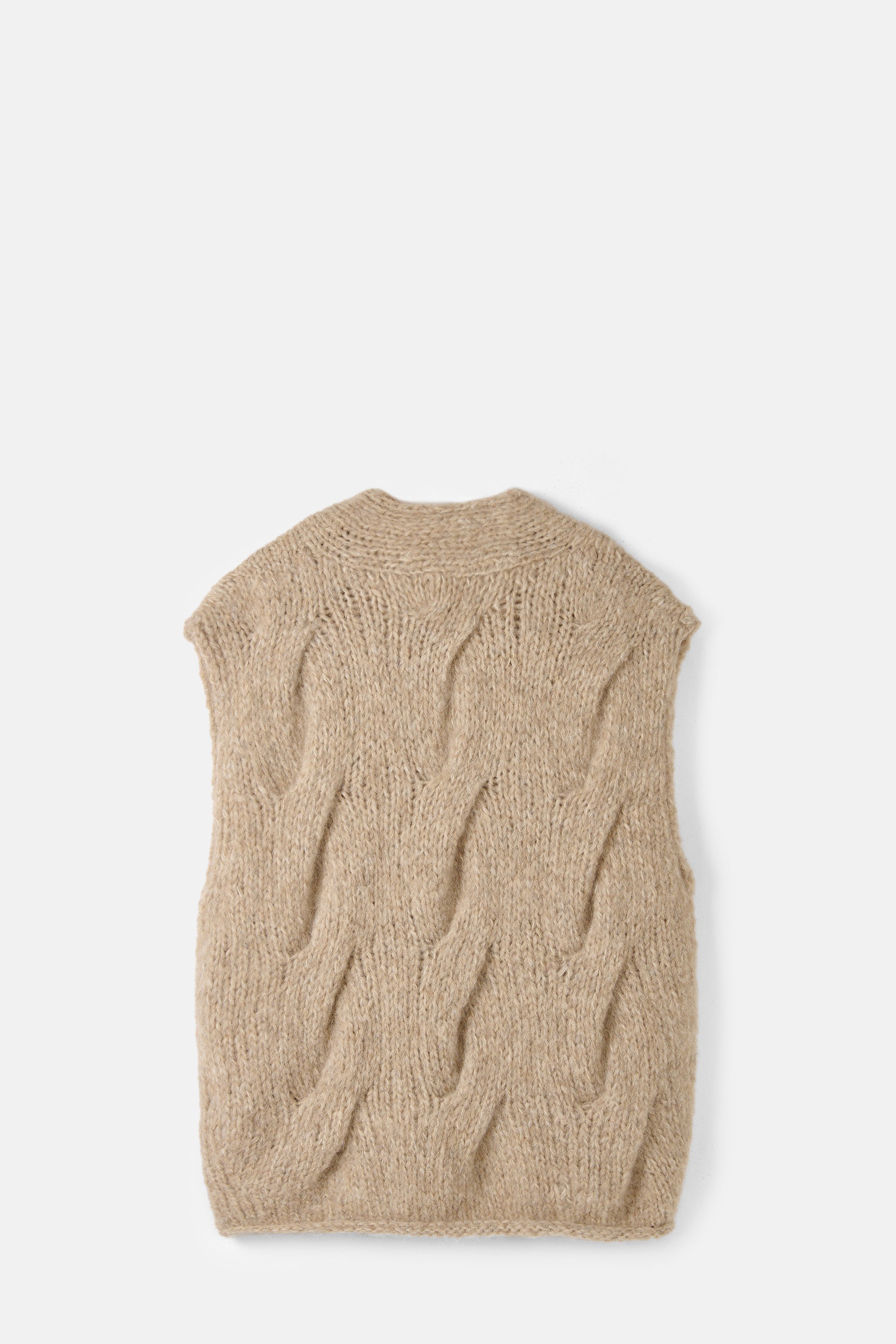 Husk Handknit Cable Vest