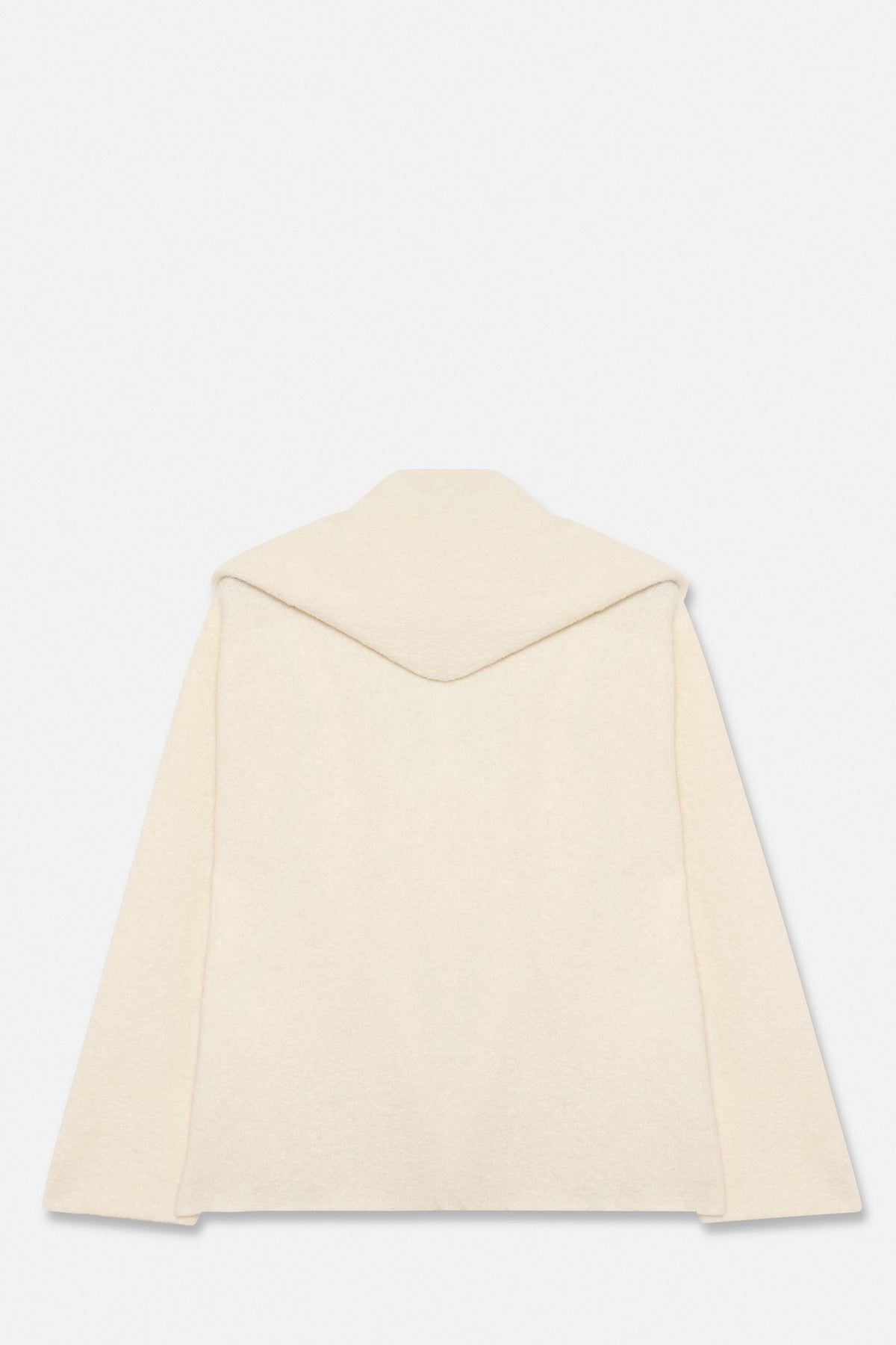 Raw White Double  Face Coat