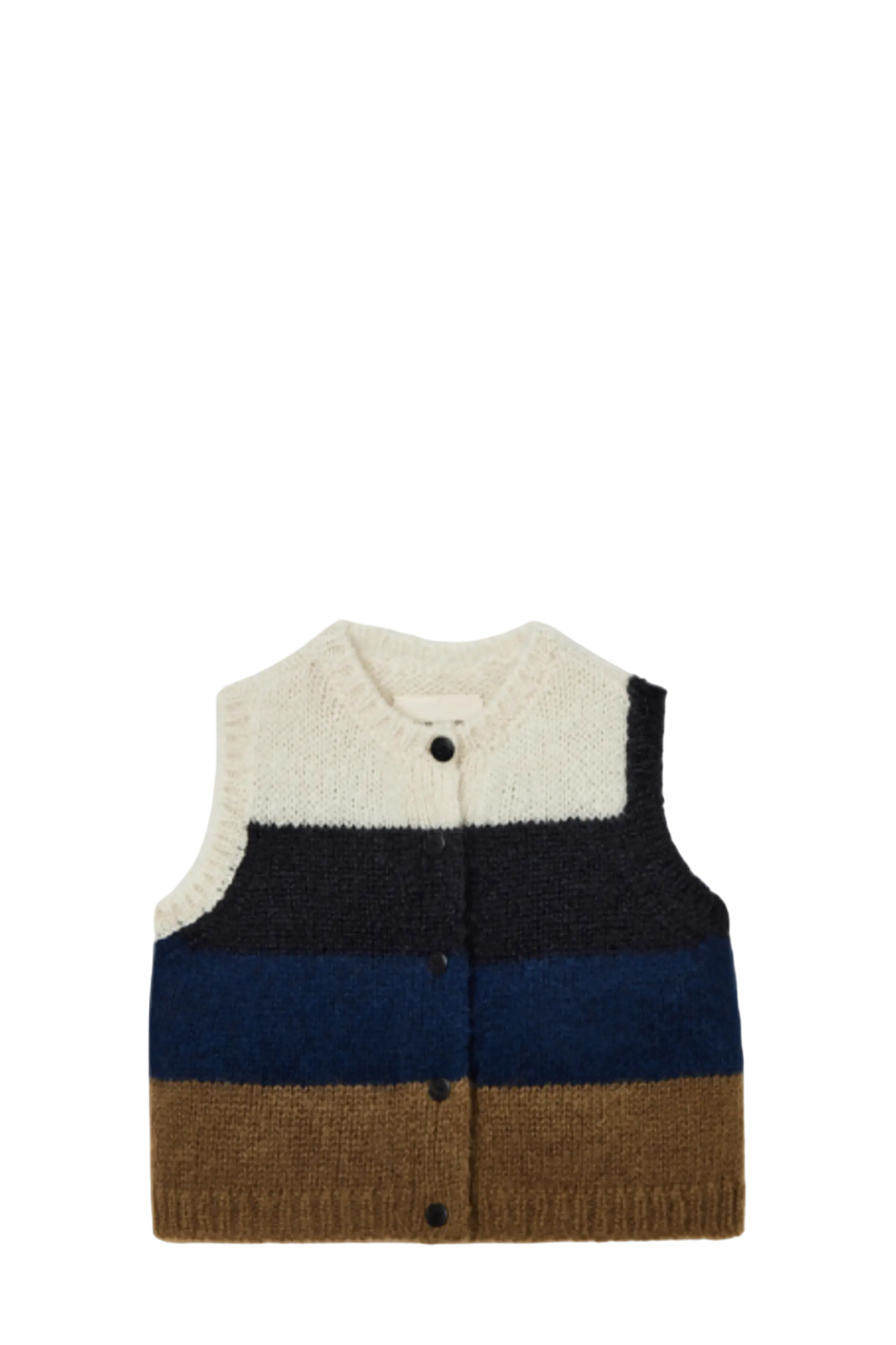 Alpaca & Mohair Striped Waistcoat