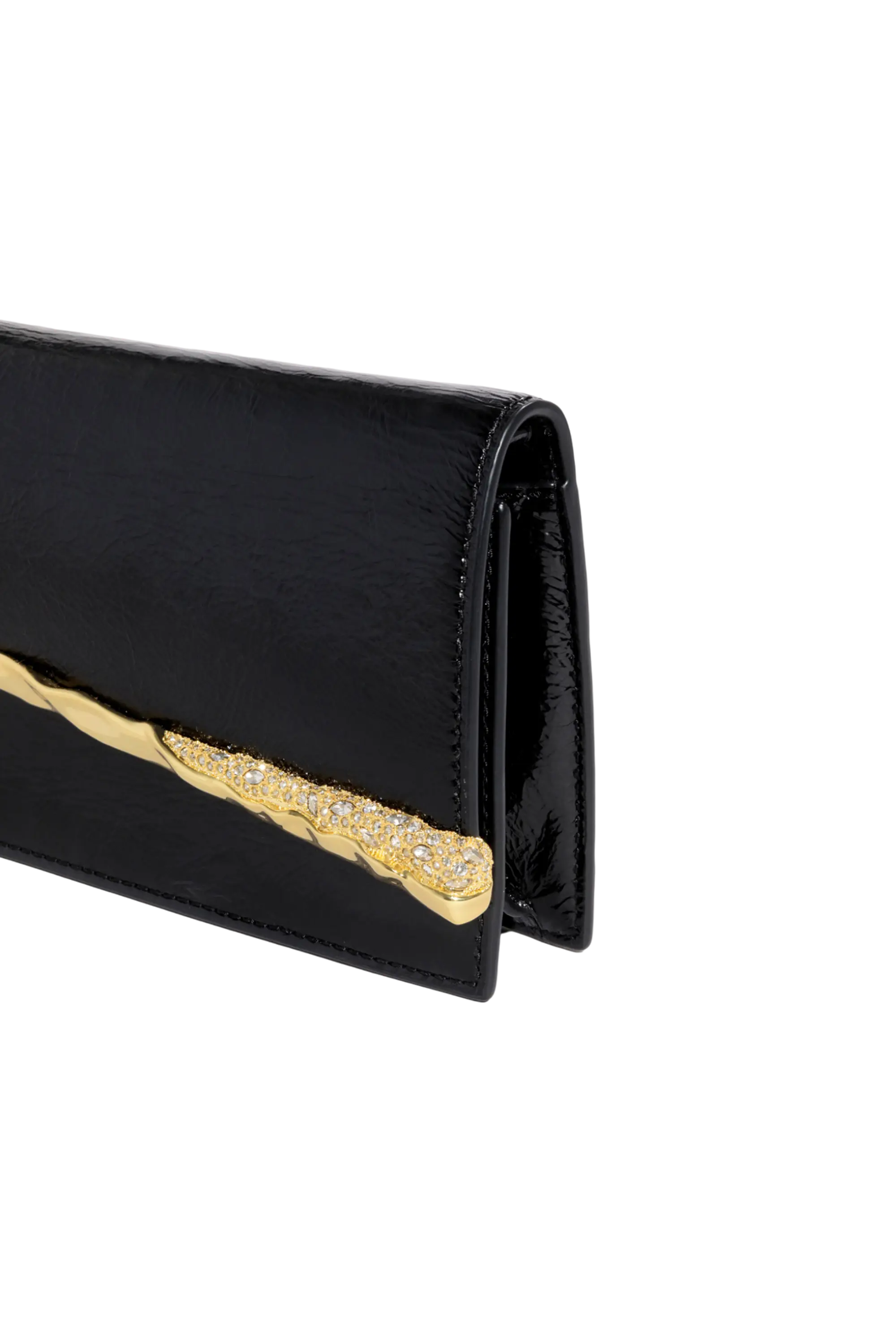 Gold Angular Convertible Crossbody