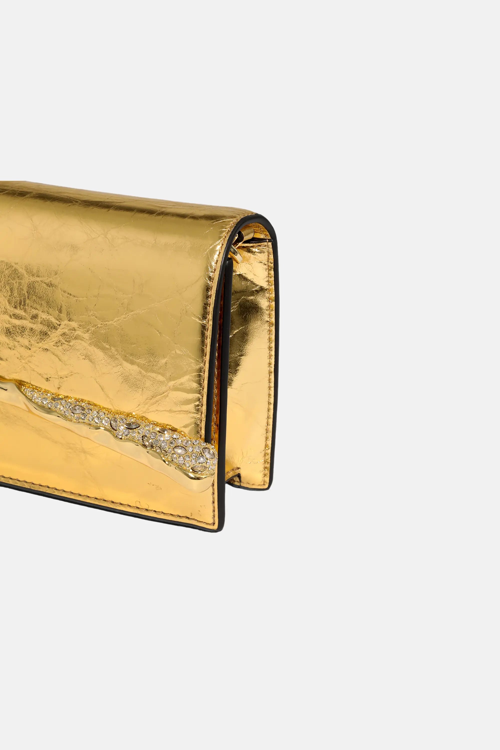 Gold Angular Convertible Crossbody