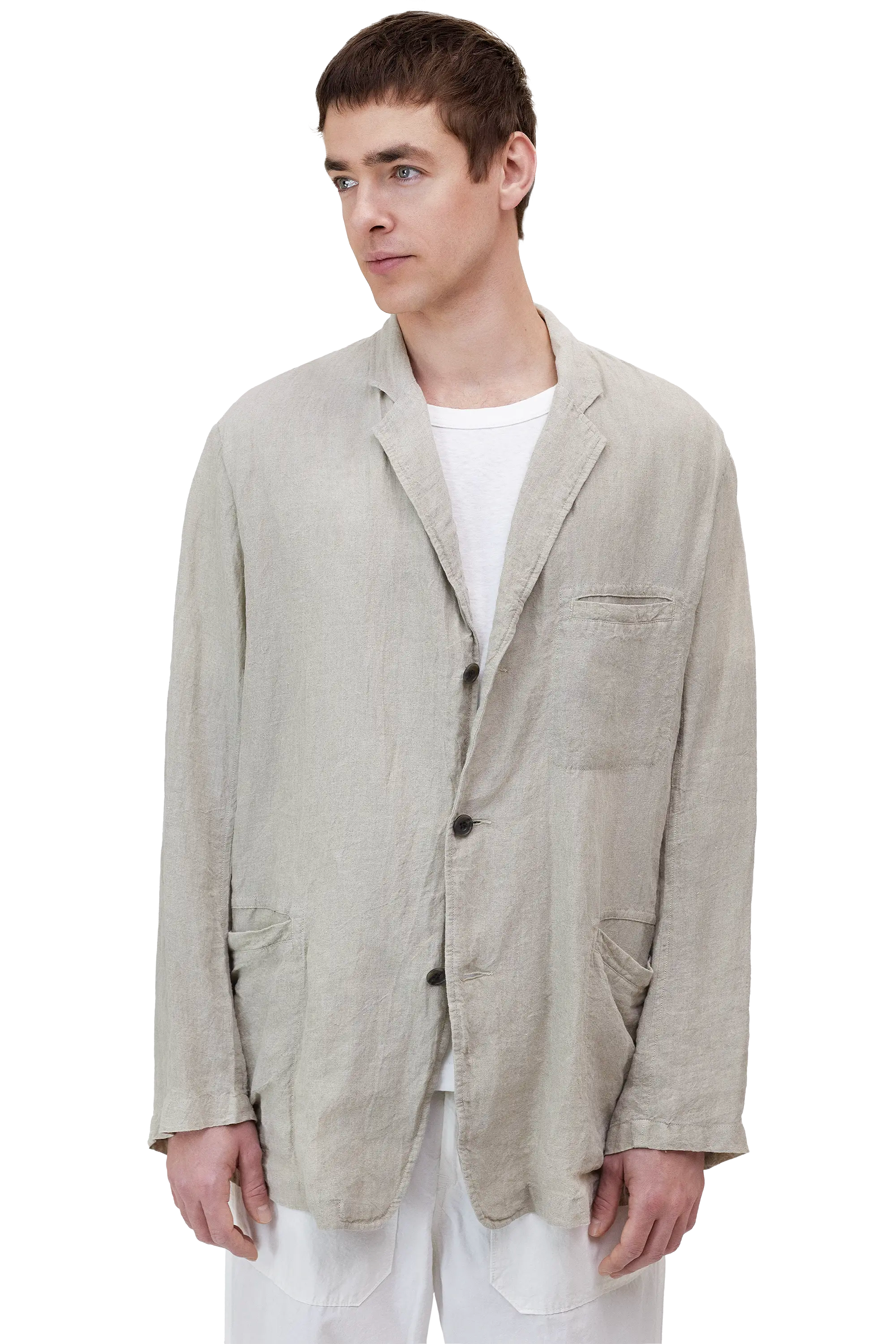 Organic Linen Coverall Jacket